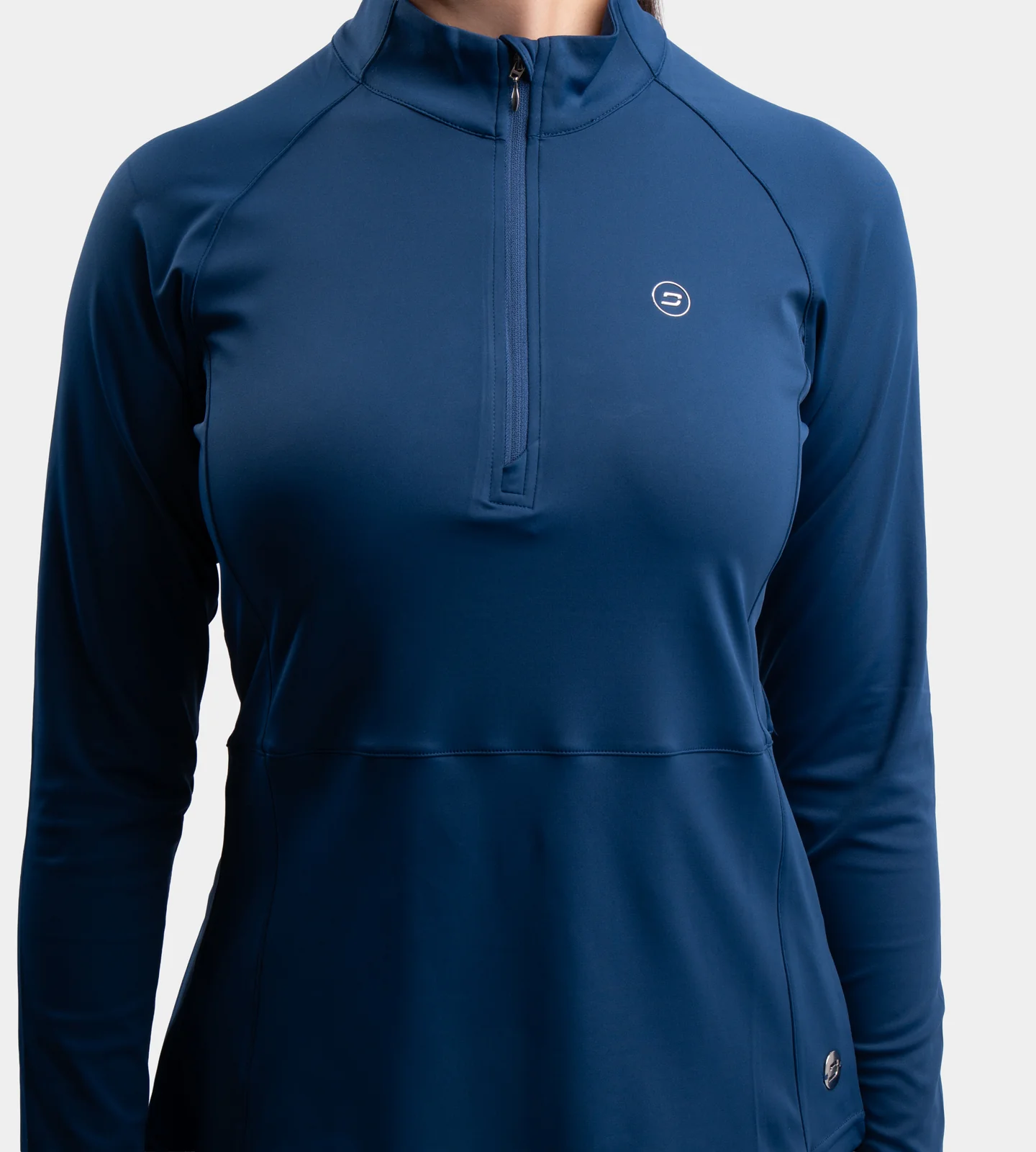 LADIES SPLIT HEM MIDLAYER - NAVY - Image 3