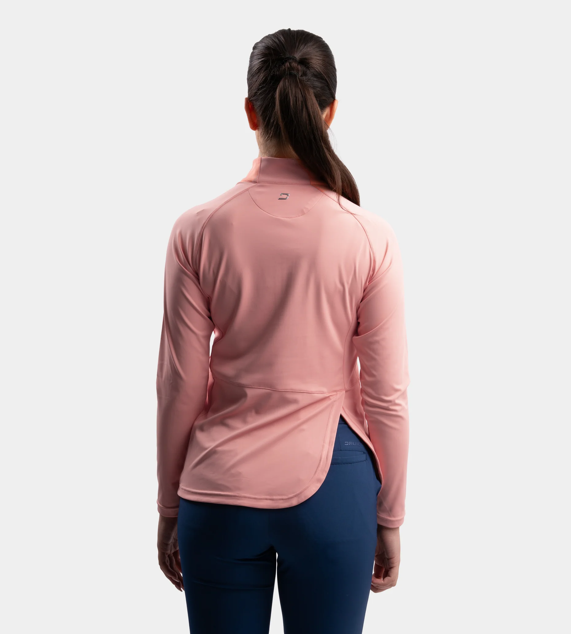 LADIES SPLIT HEM MIDLAYER - PINK - Image 2