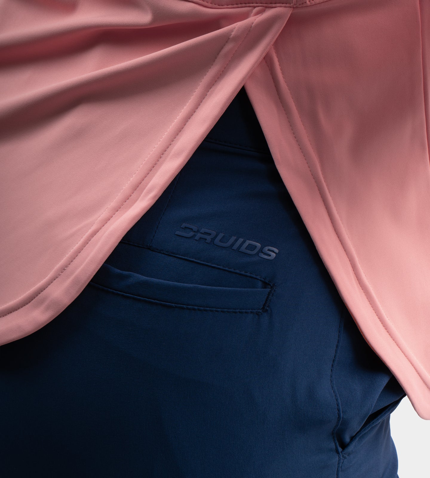 LADIES SPLIT HEM MIDLAYER - PINK - Image 4