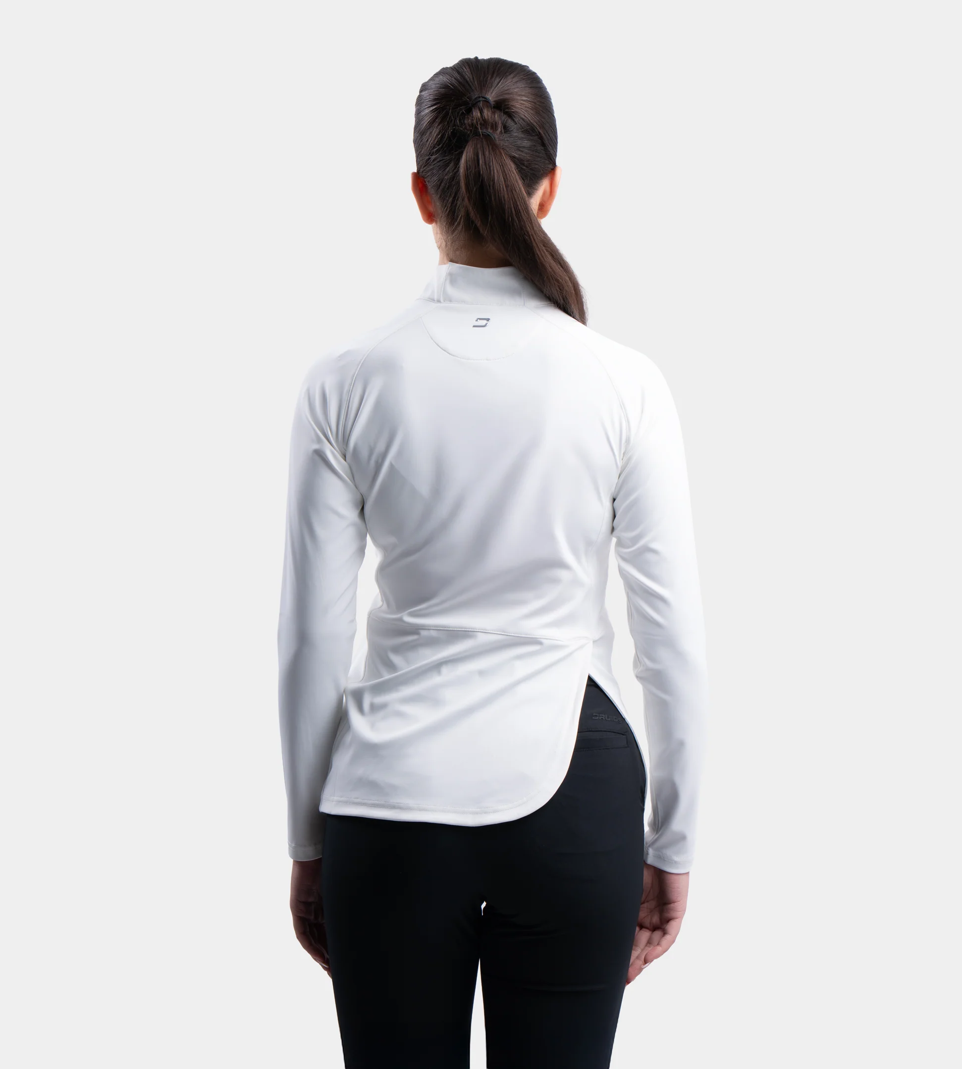 LADIES SPLIT HEM MIDLAYER - WHITE - Image 2