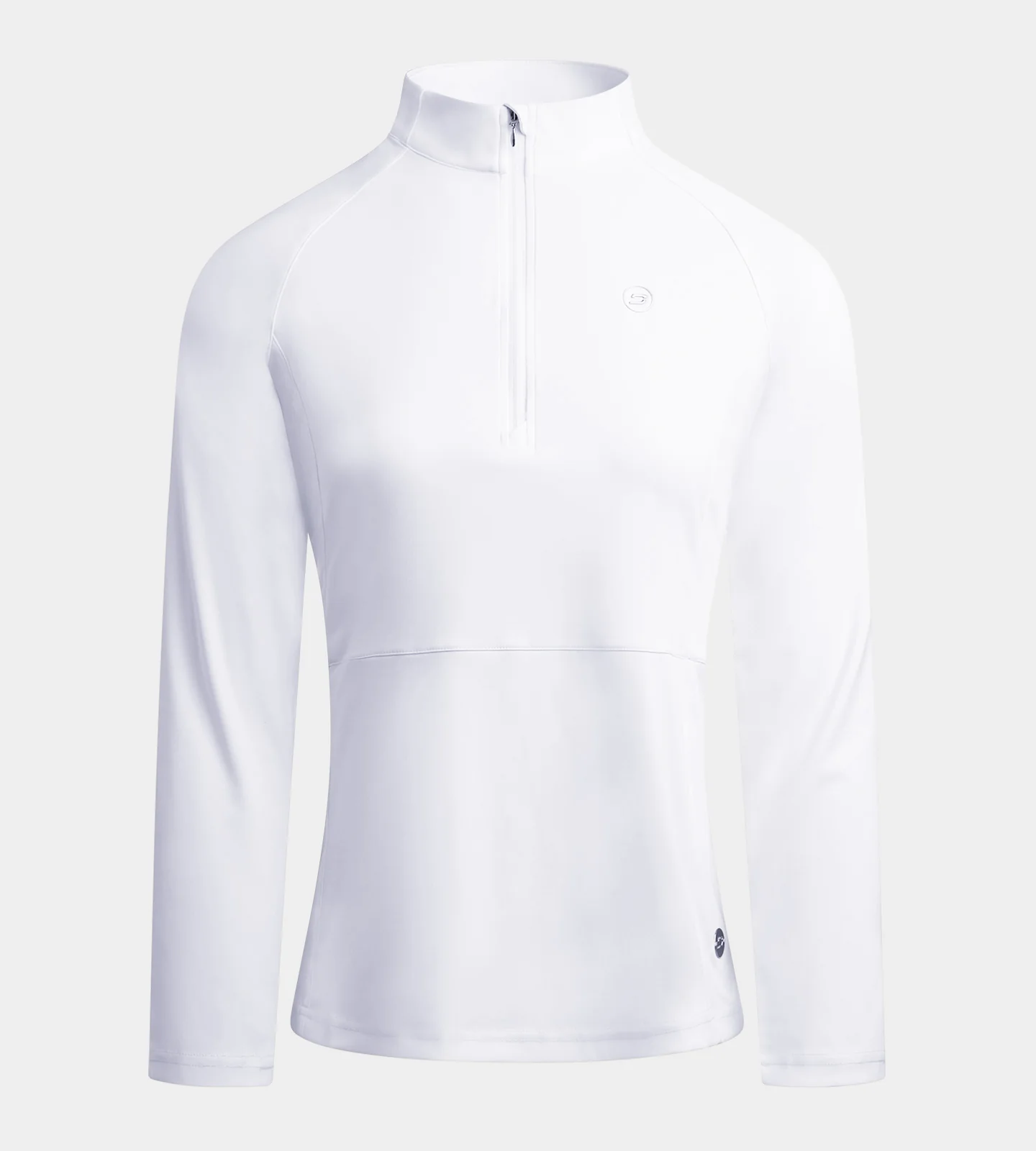 LADIES SPLIT HEM MIDLAYER - WHITE - Image 5