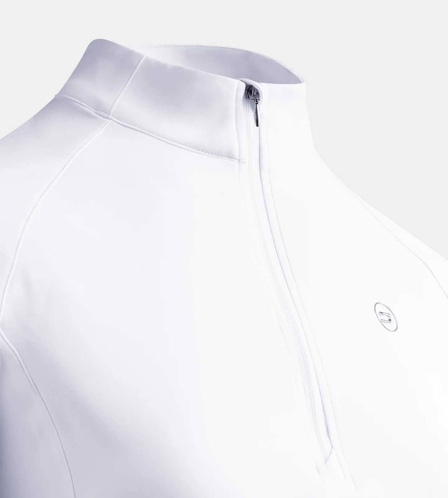 LADIES SPLIT HEM MIDLAYER - WHITE - Image 6