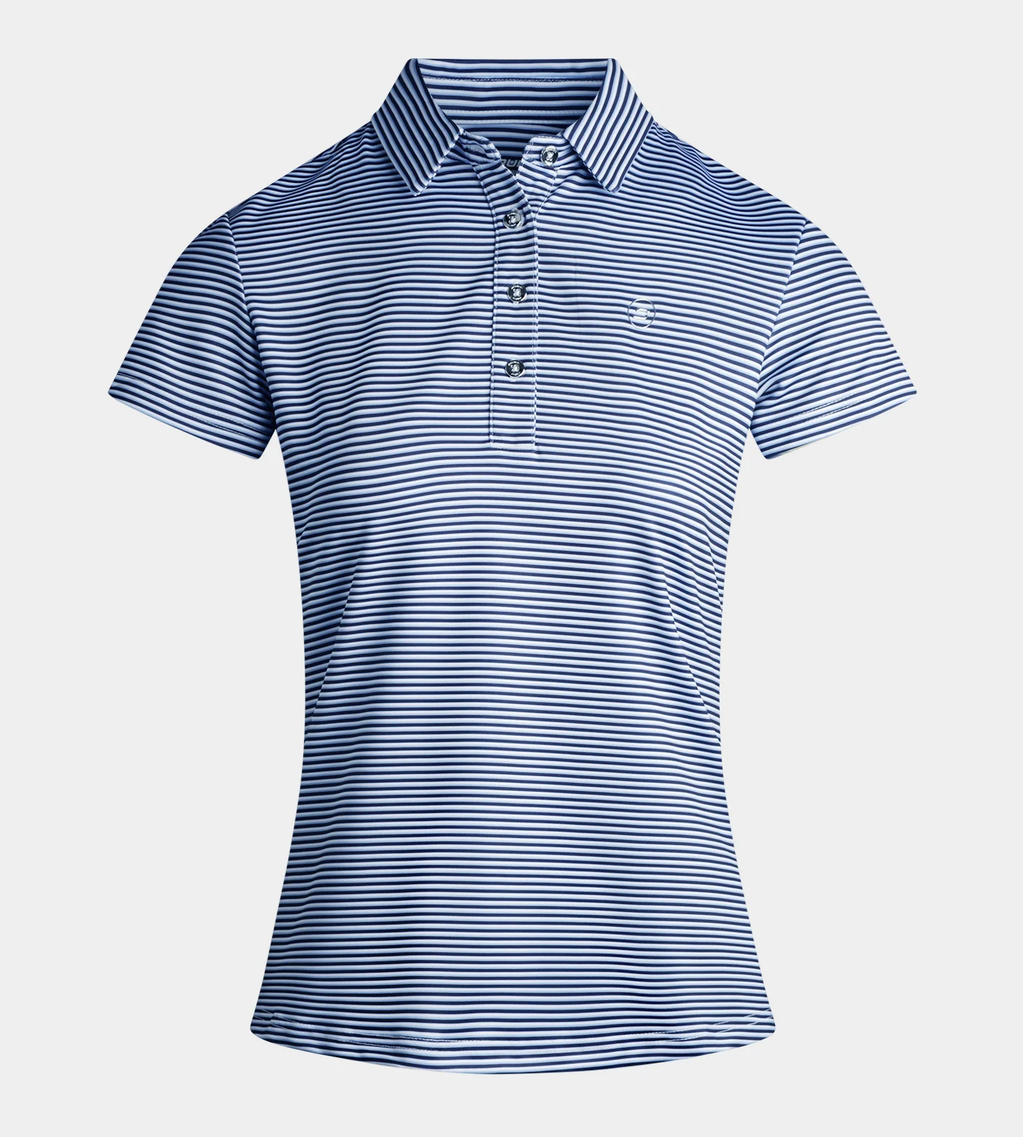 LADIES SPRING POLO - NAVY - Image 4
