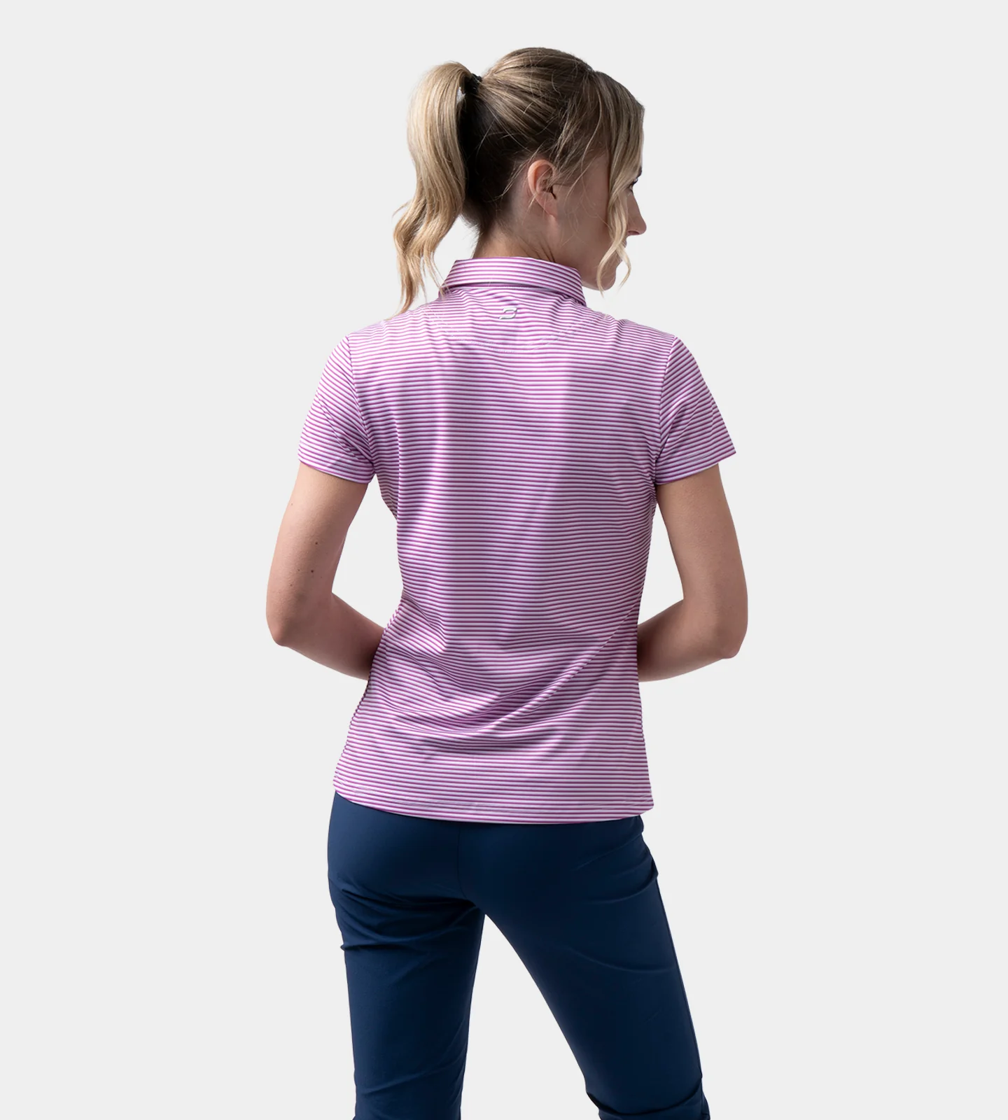LADIES SPRING POLO - PURPLE - Image 2