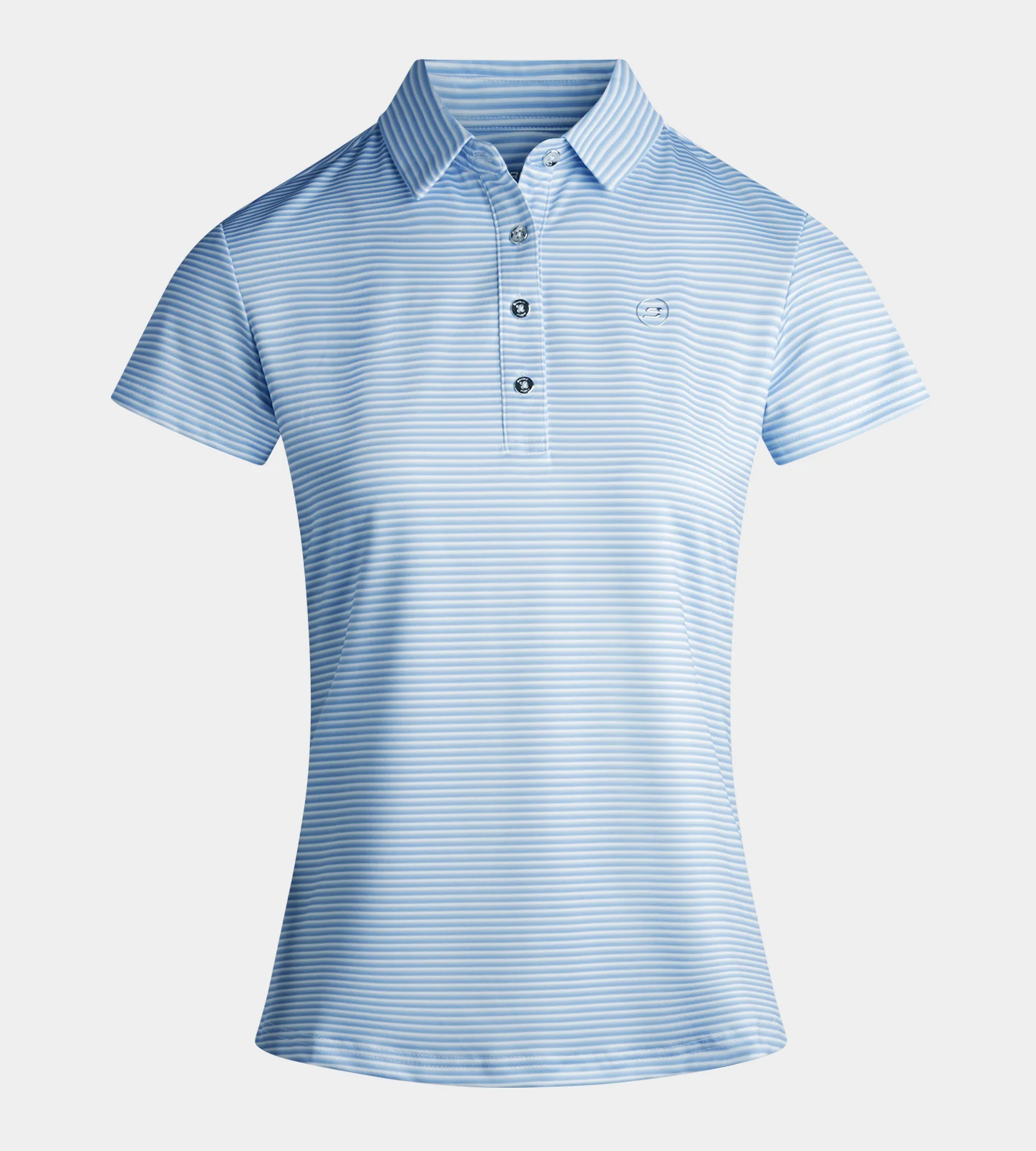 LADIES SPRING POLO - TEAL - Image 4