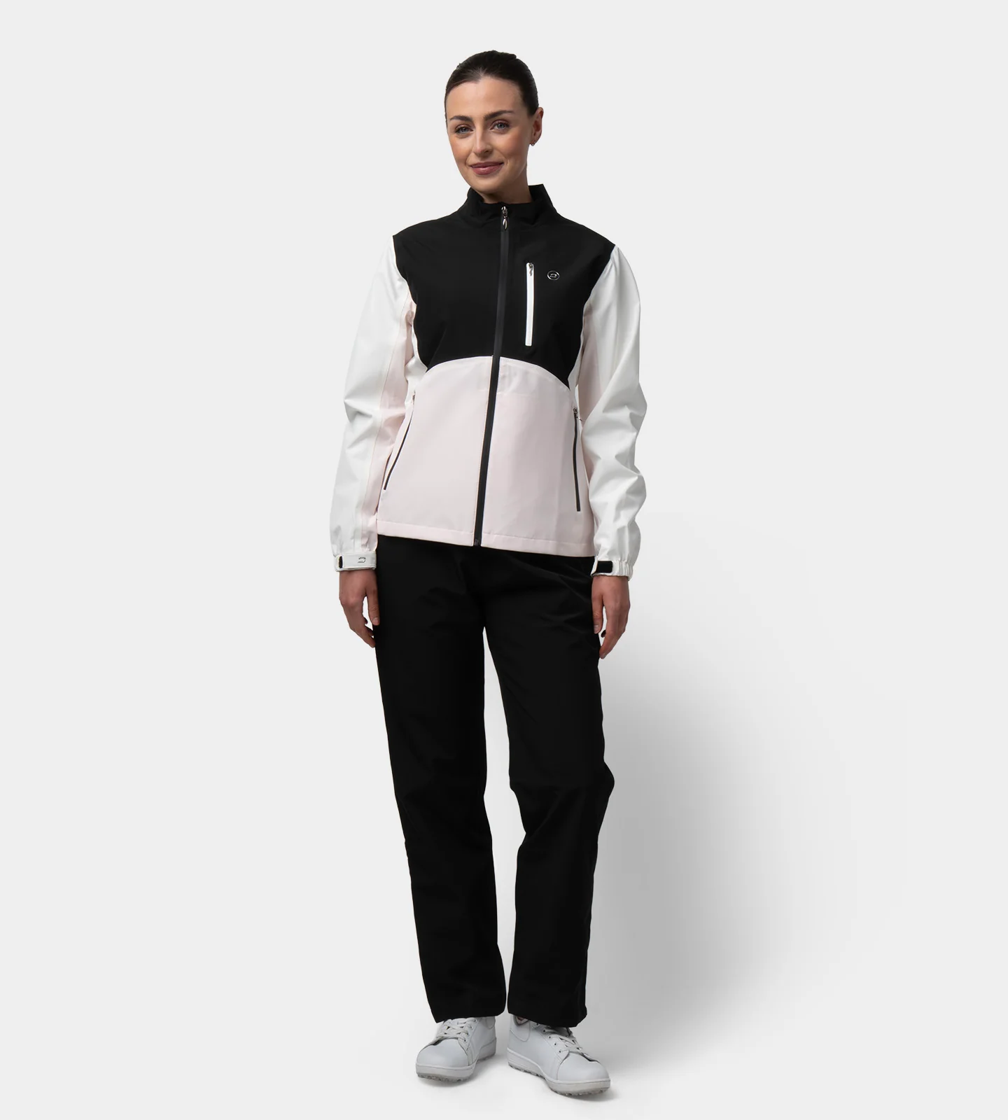 LADIES STORME RAIN JACKET - BLACK - Image 3