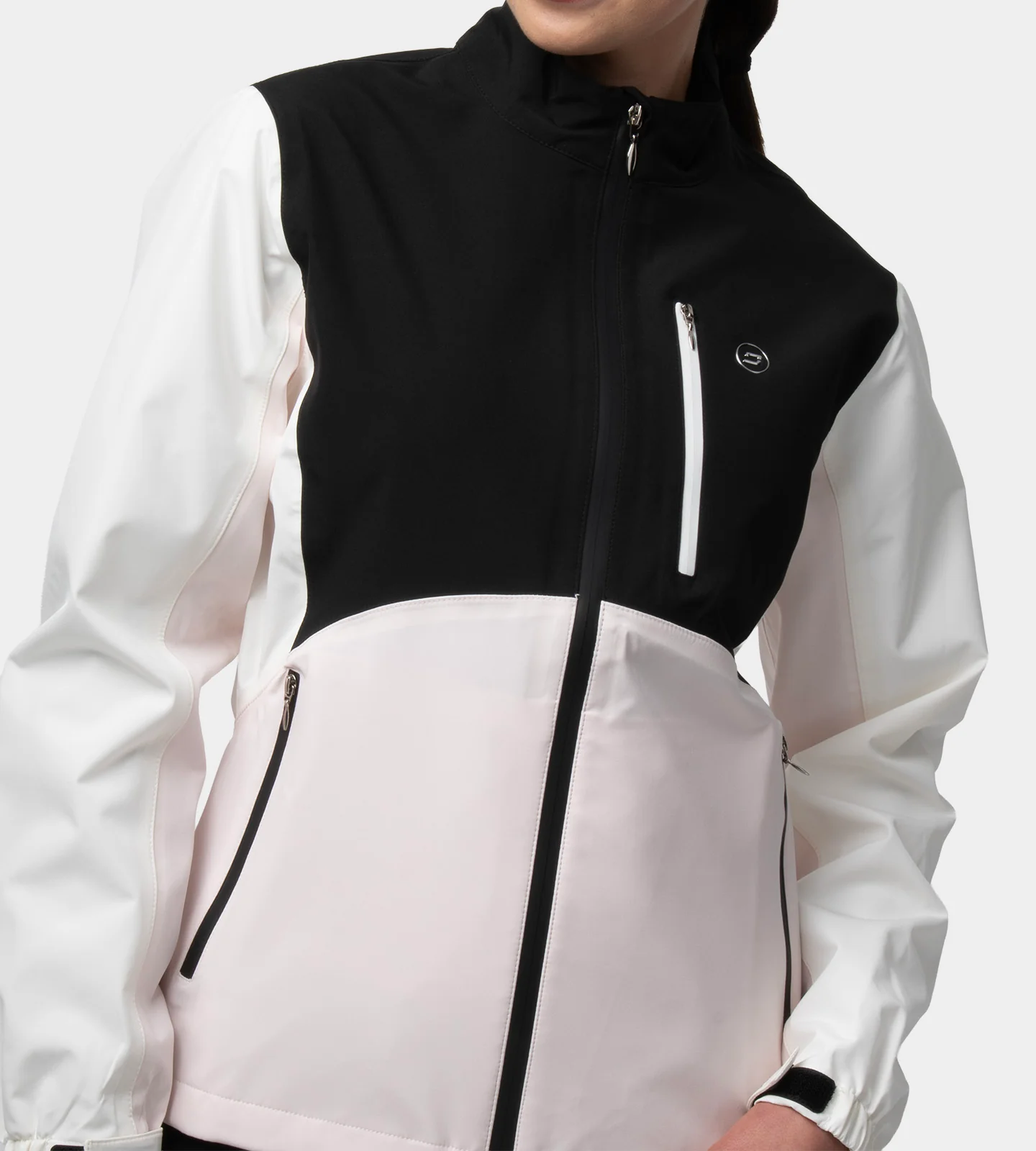LADIES STORME RAIN JACKET - BLACK - Image 4