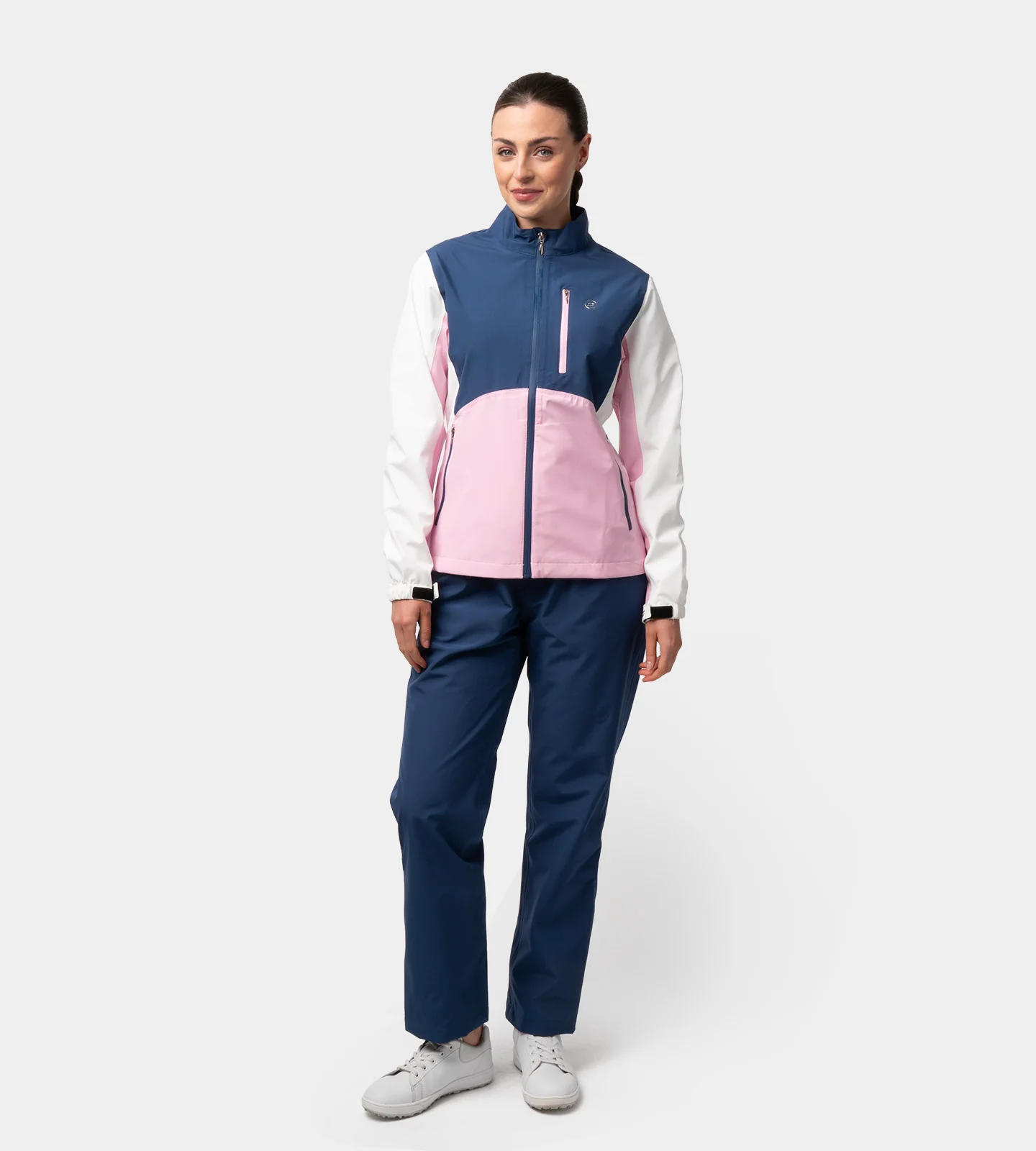 LADIES STORME RAIN JACKET - NAVY - Image 3