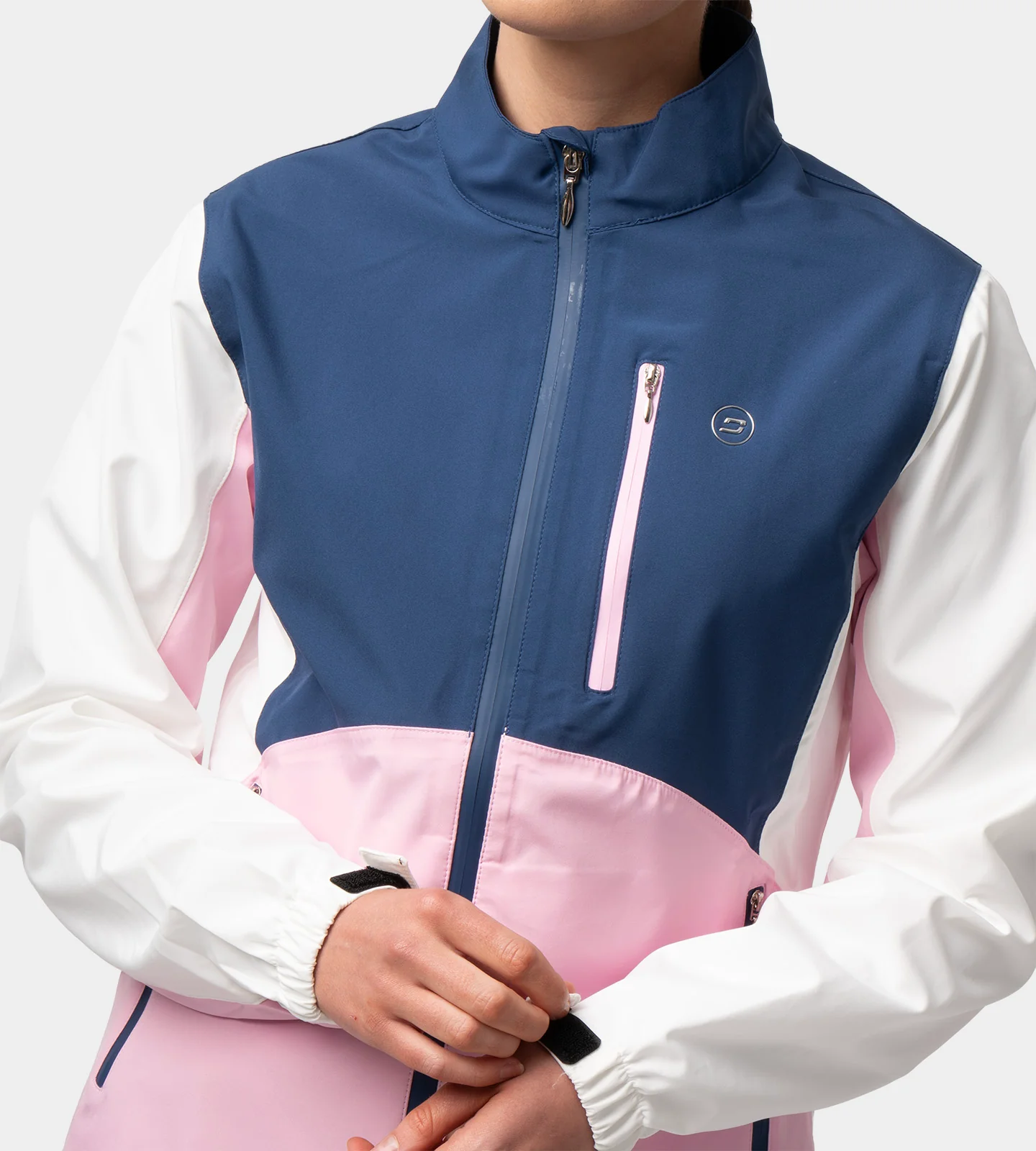LADIES STORME RAIN JACKET - NAVY - Image 4