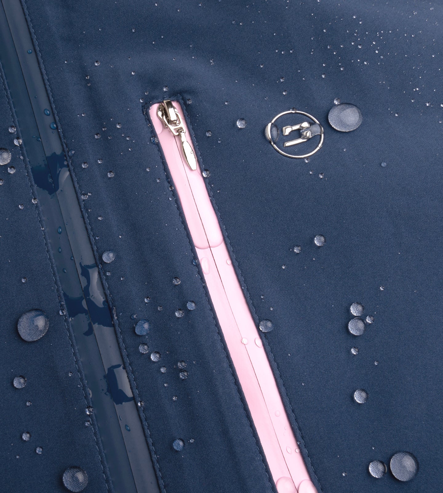 LADIES STORME RAIN JACKET - NAVY - Image 8