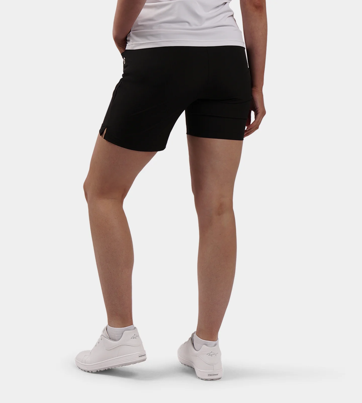 LADIES SUPREME SHORTS - BLACK - Image 2