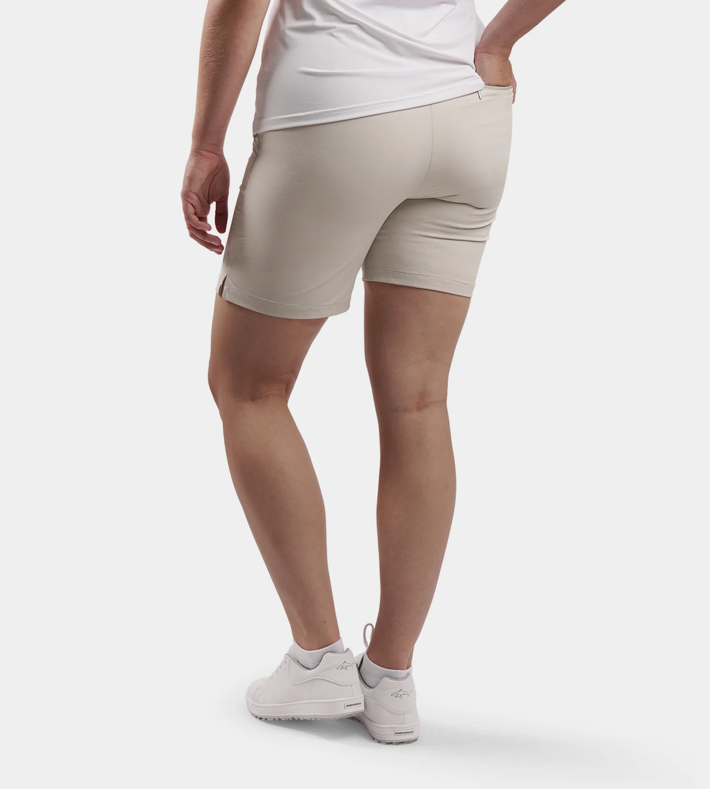 LADIES SUPREME SHORTS - STONE - Image 2