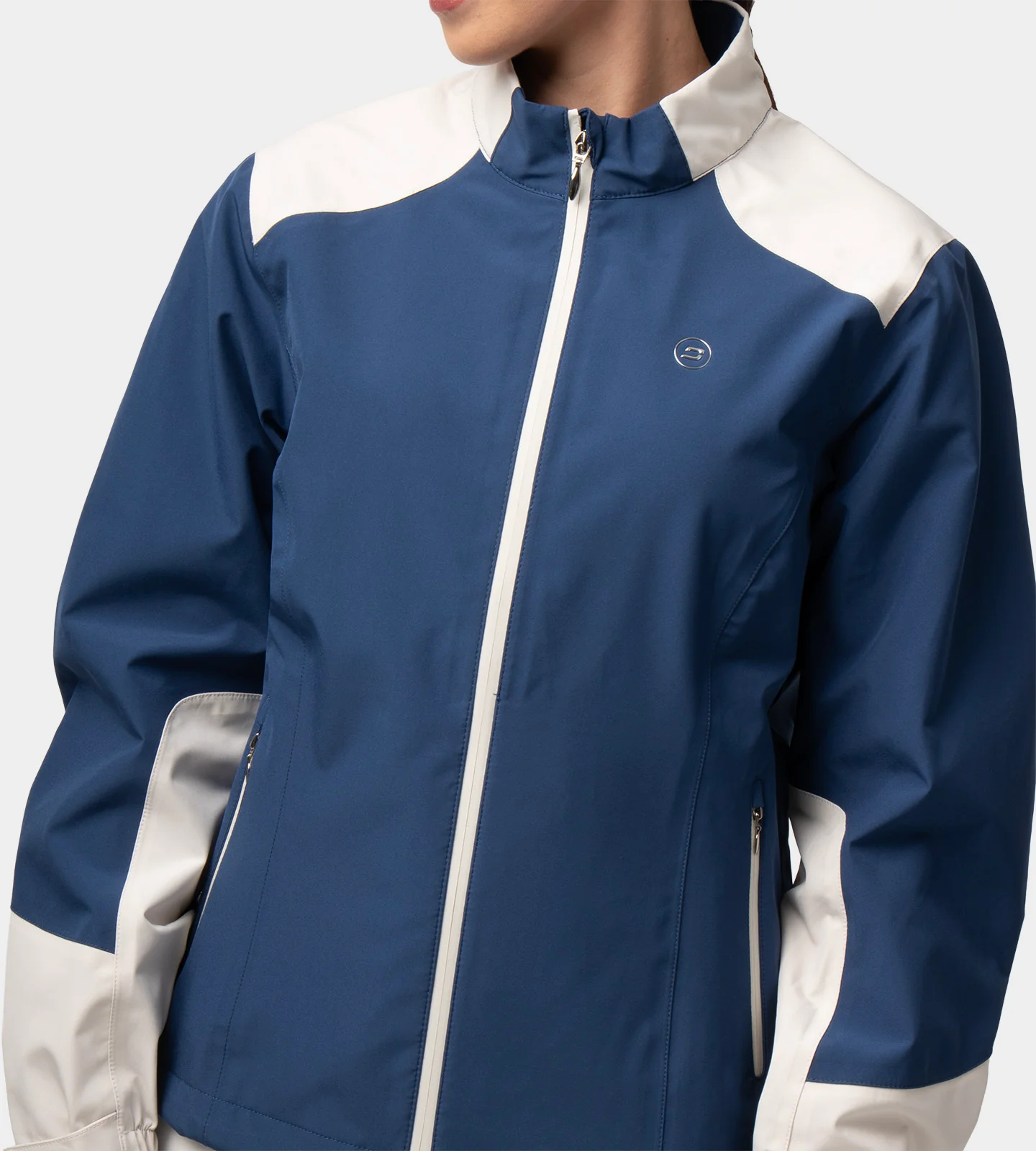 LADIES THERMA RAIN JACKET - NAVY - Image 4