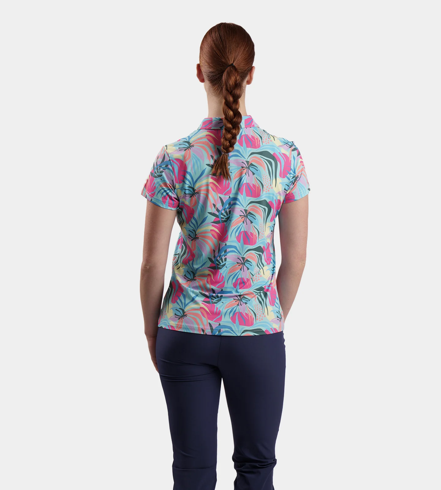 LADIES TROPIC POLO - GREEN - Image 3