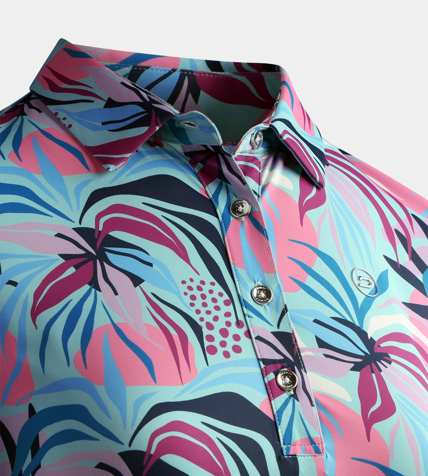 LADIES TROPIC POLO - MINT - Image 4
