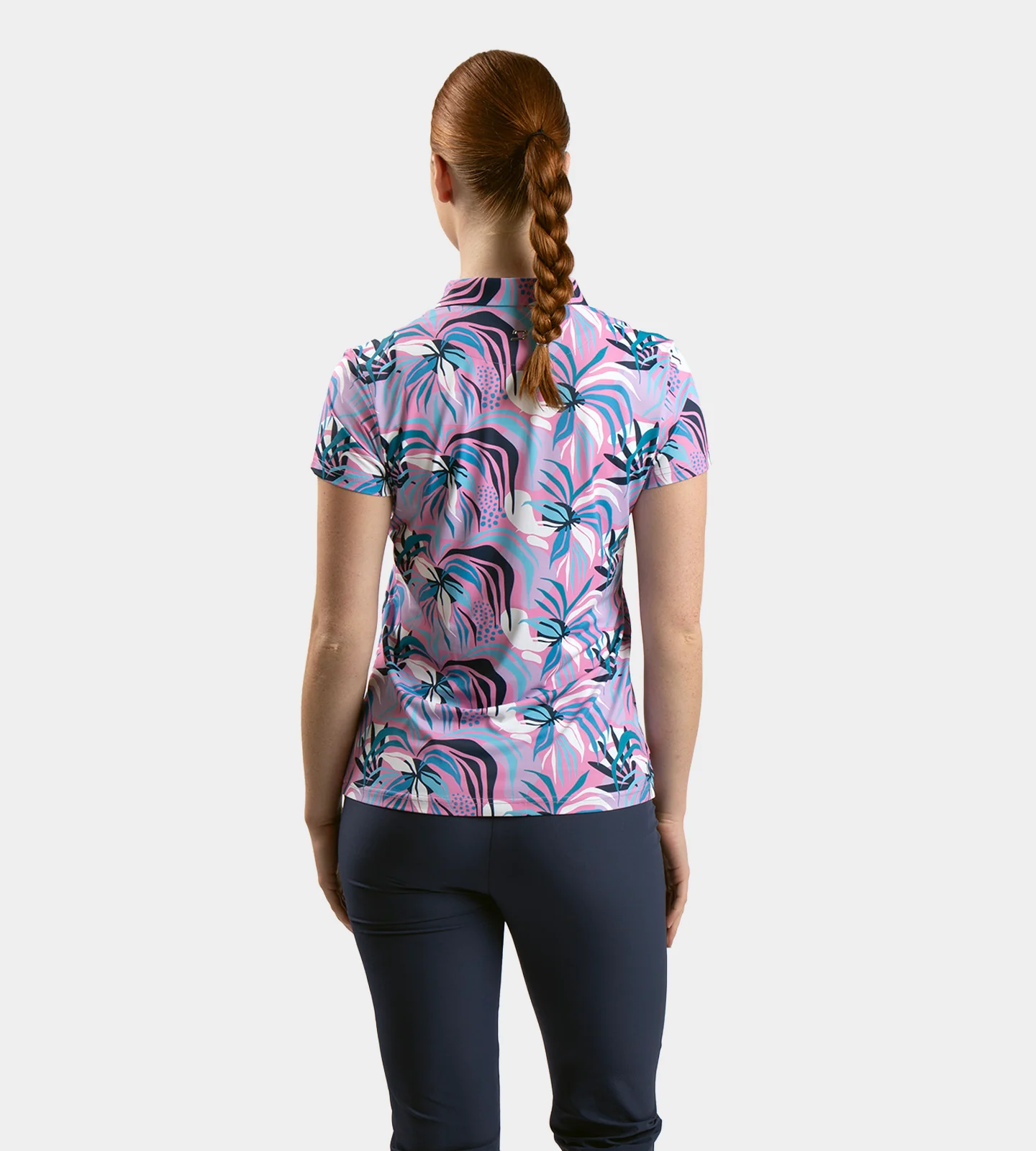 LADIES TROPIC POLO - PINK - Image 3