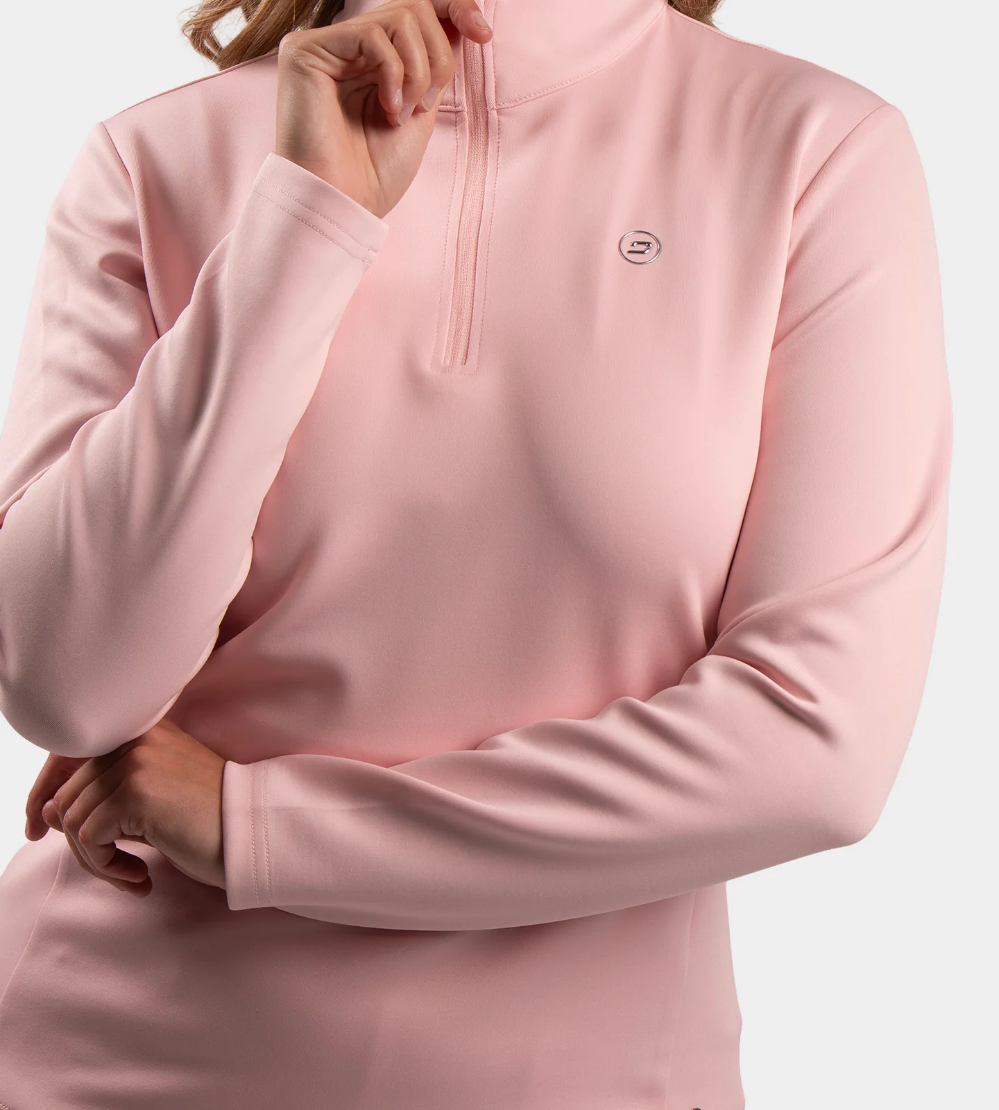 LADIES ULTRA BLEND MIDLAYER - BLUSH - Image 2