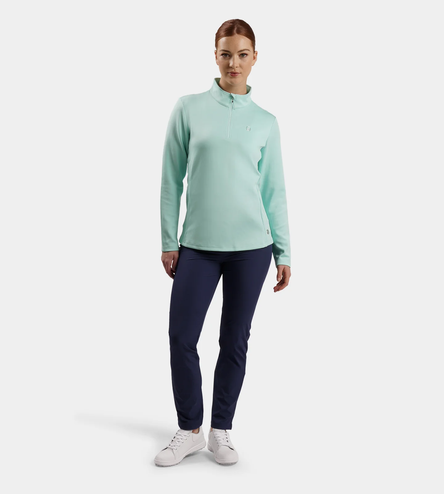 LADIES ULTRA BLEND MIDLAYER - MINT - Image 5