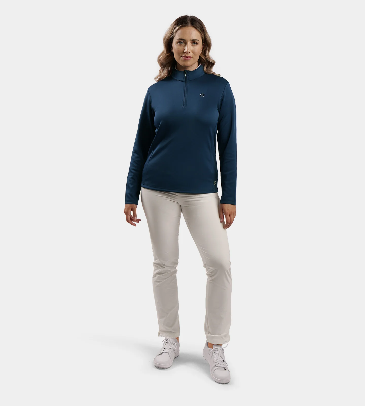 LADIES ULTRA BLEND MIDLAYER - NAVY - Image 5
