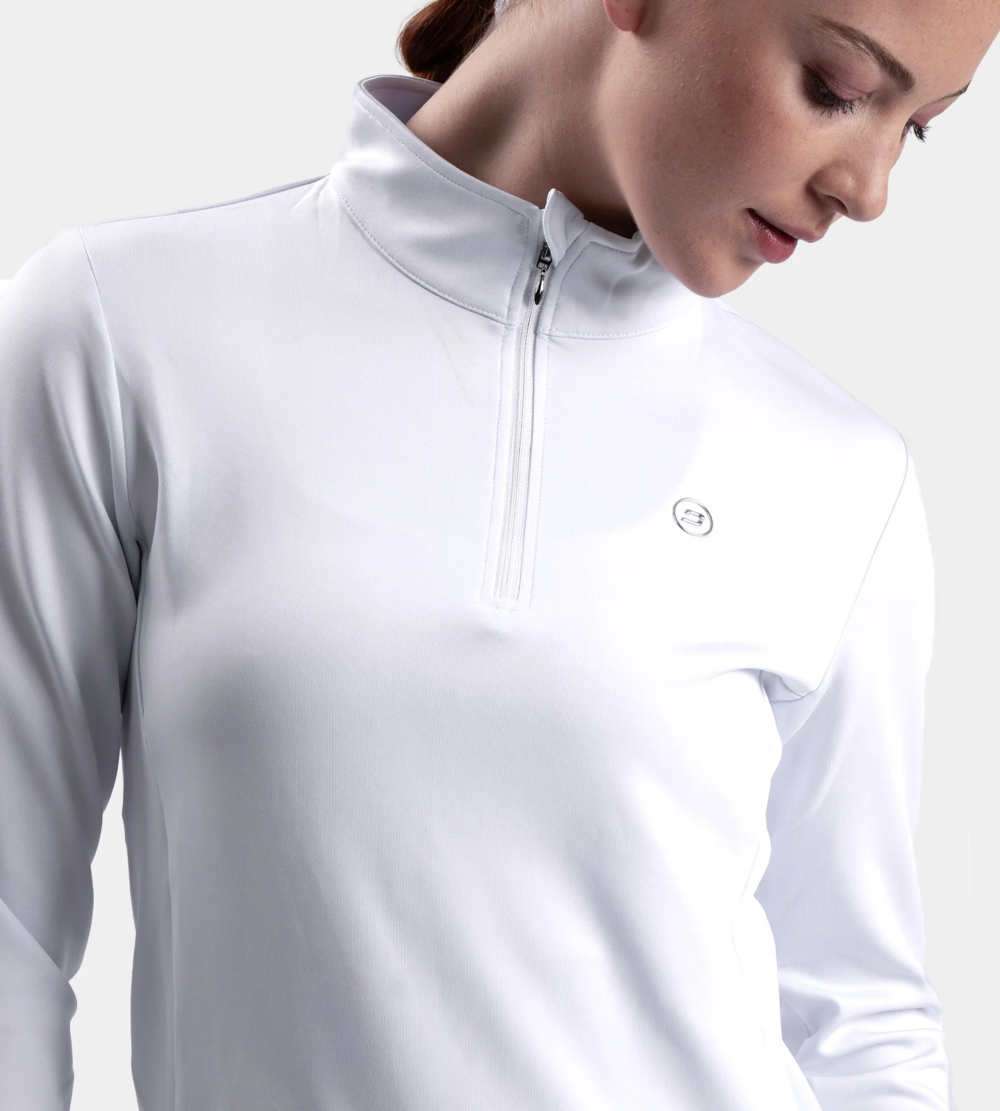 LADIES ULTRA BLEND MIDLAYER - WHITE - Image 3