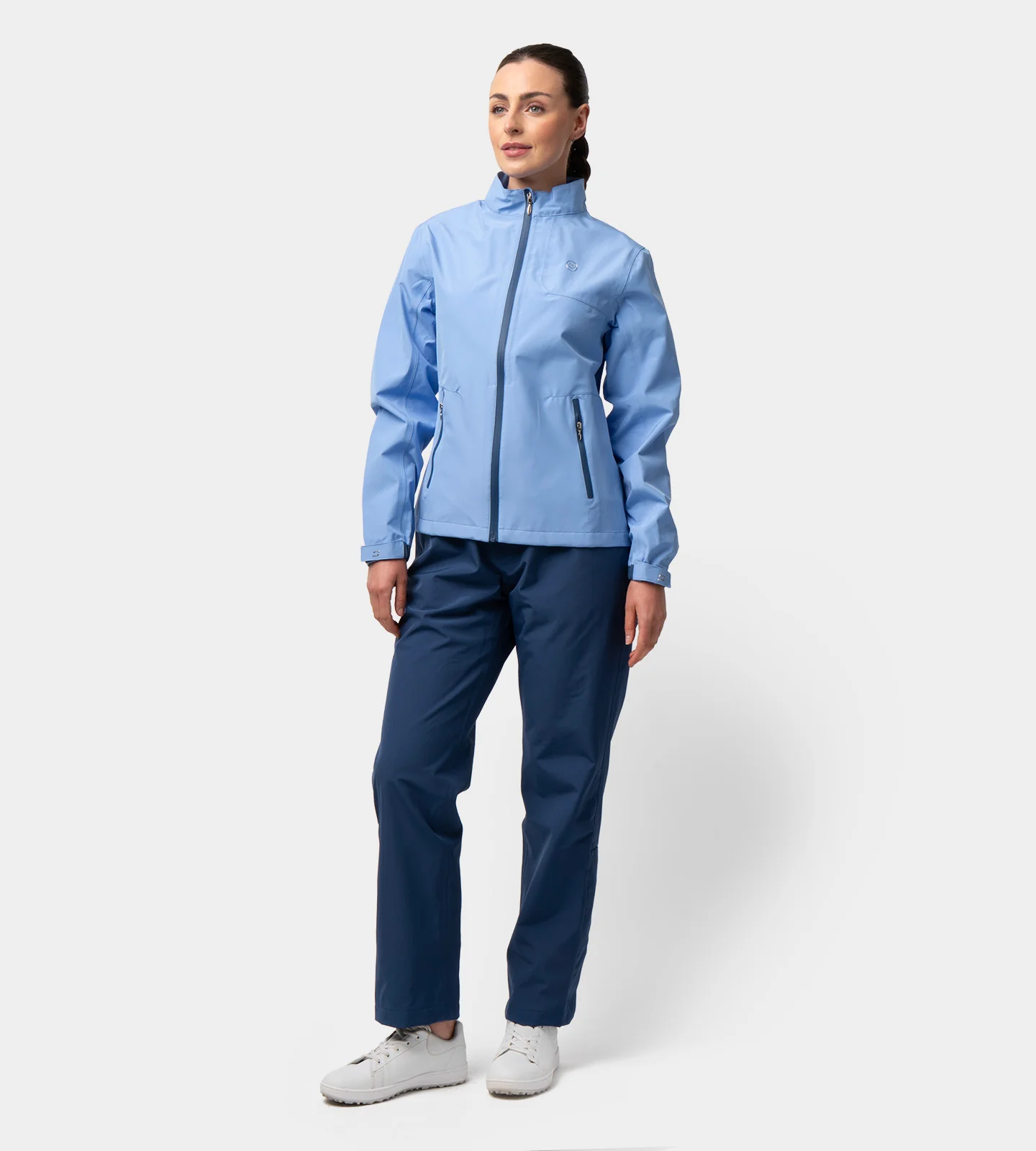 LADIES VENUS RAIN JACKET - BLUE - Image 3
