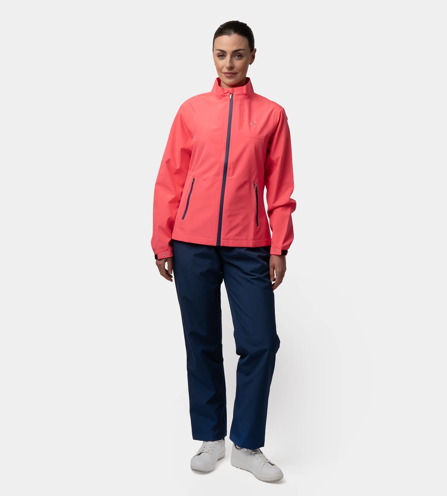 LADIES VENUS RAIN JACKET - CORAL - Image 3