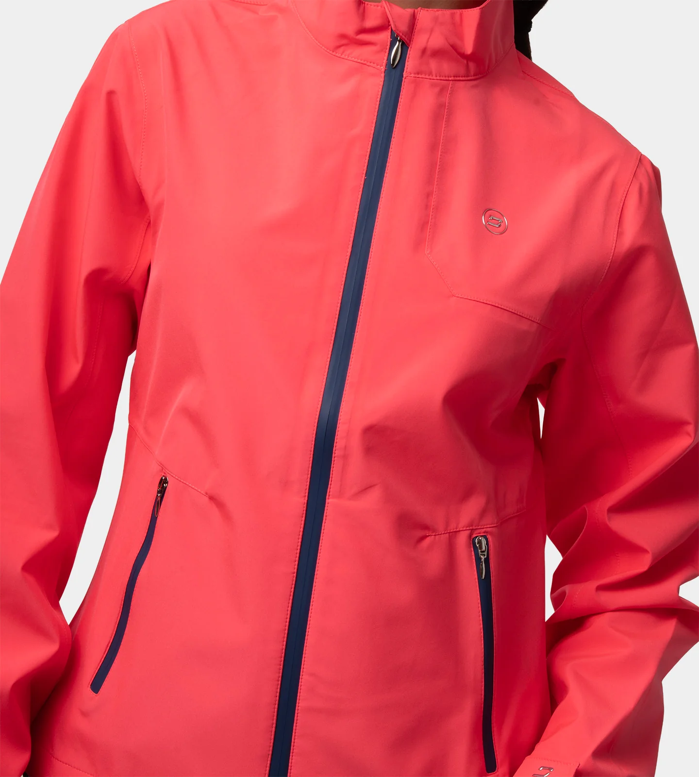 LADIES VENUS RAIN JACKET - CORAL - Image 4