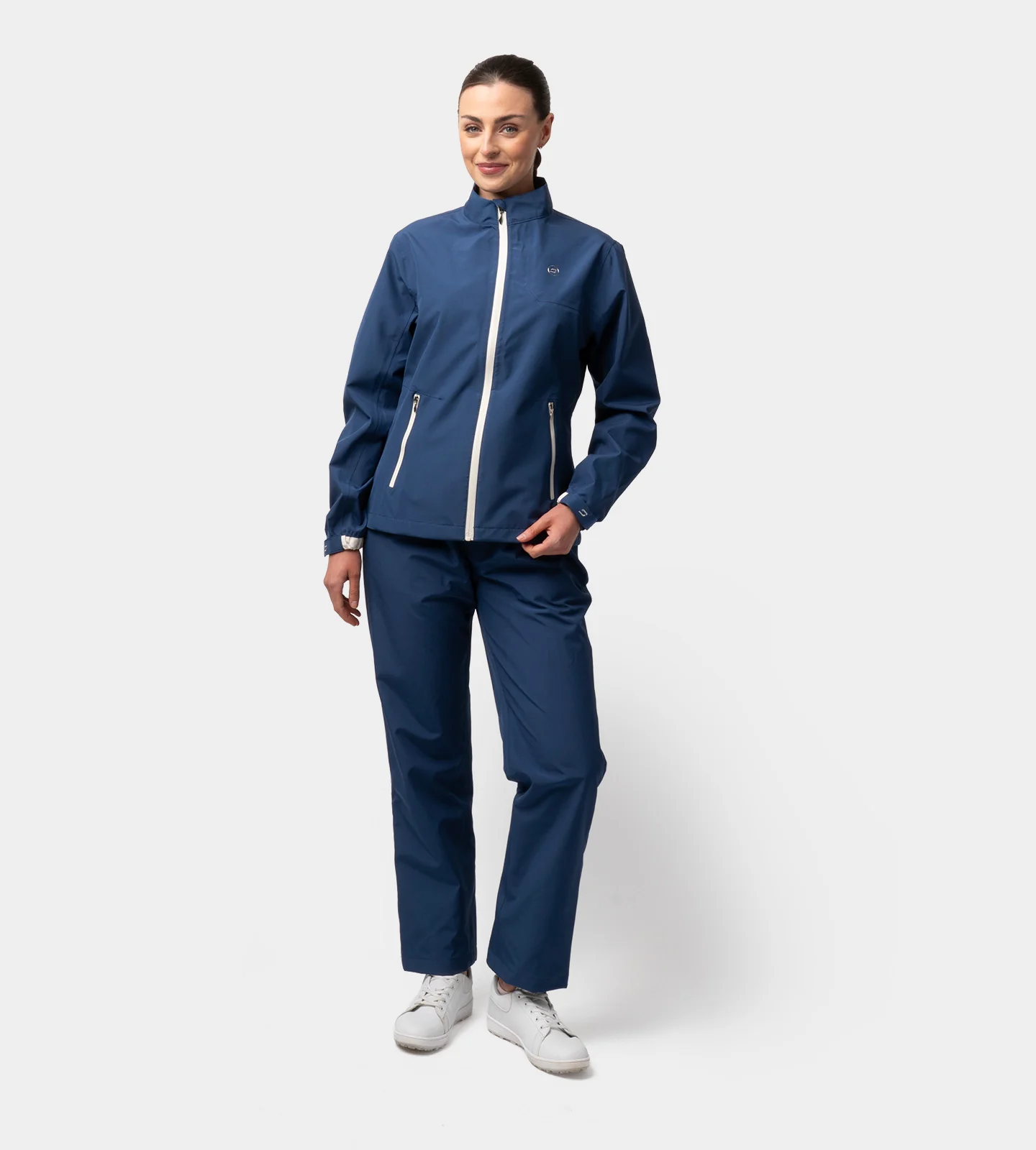 LADIES VENUS RAIN JACKET - NAVY - Image 3