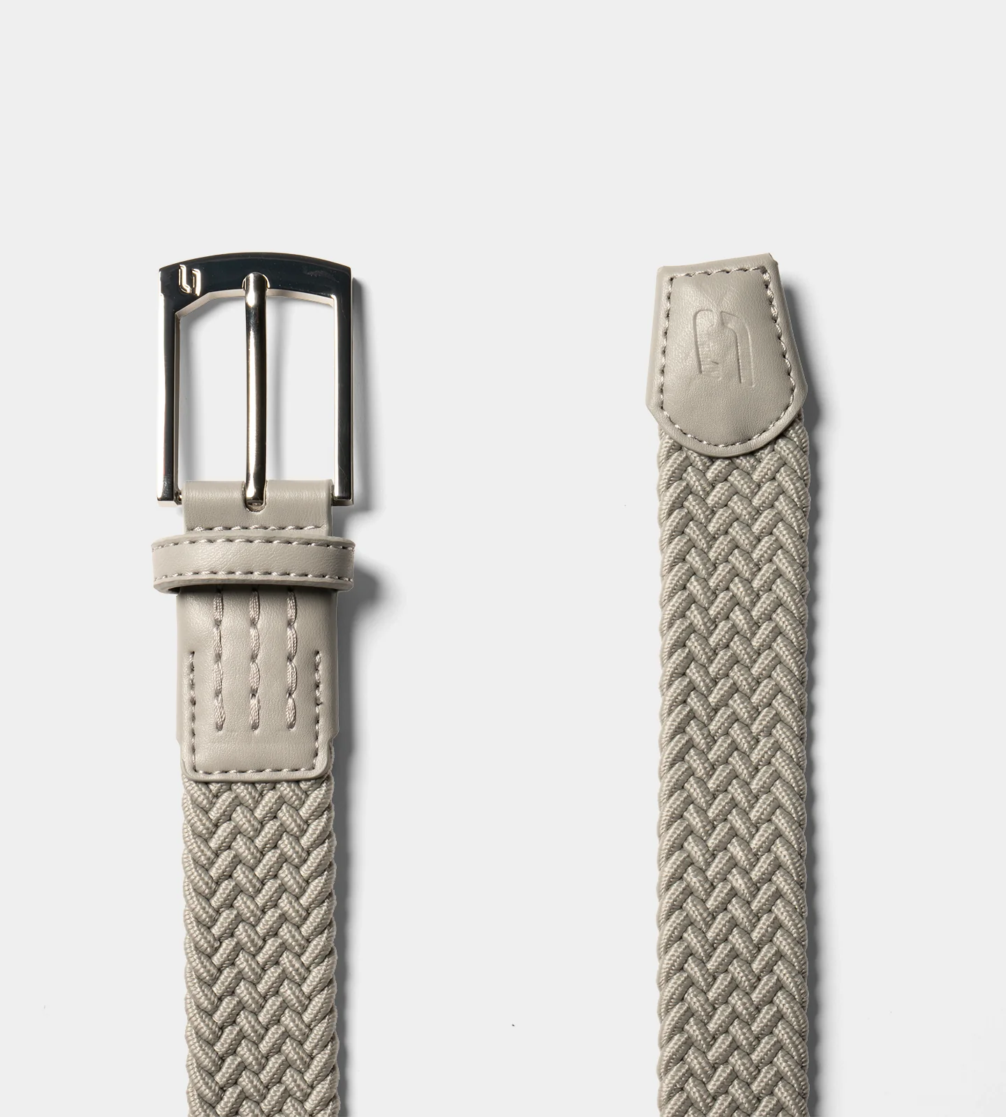 LADIES WEBBED BELT ONE SIZE - GREY - Image 2