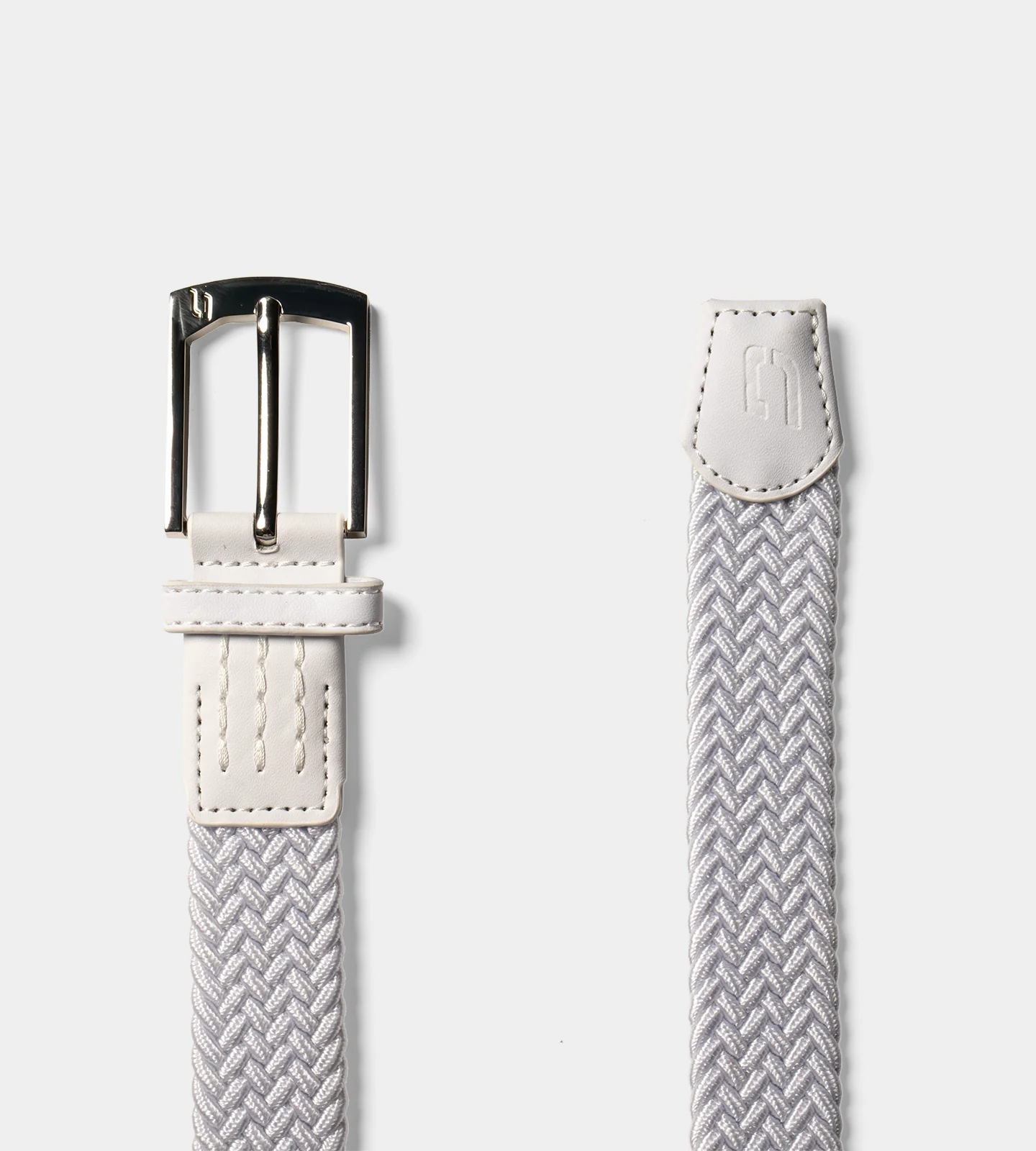 LADIES WEBBED BELT ONE SIZE - WHITE - Image 2