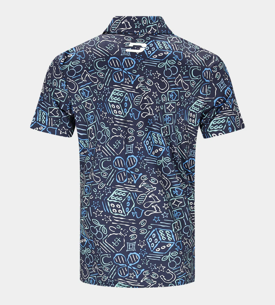 LUCKY 7 POLO - NAVY - Image 2