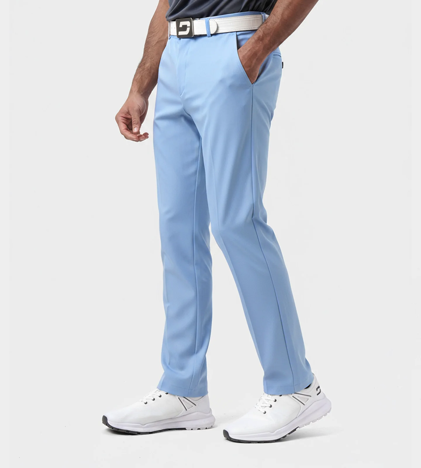 MEN'S CLIMA GOLF TROUSERS - BLUE - Image 4