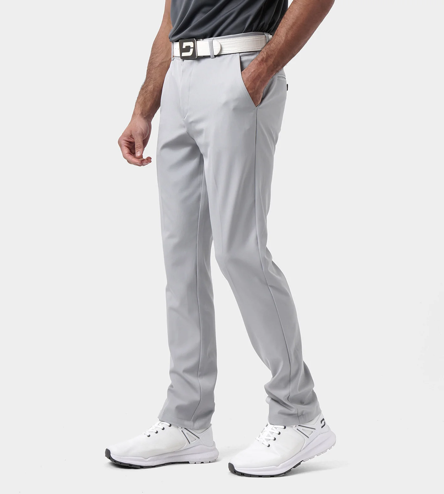 MEN'S CLIMA GOLF TROUSERS - GREY - Image 3