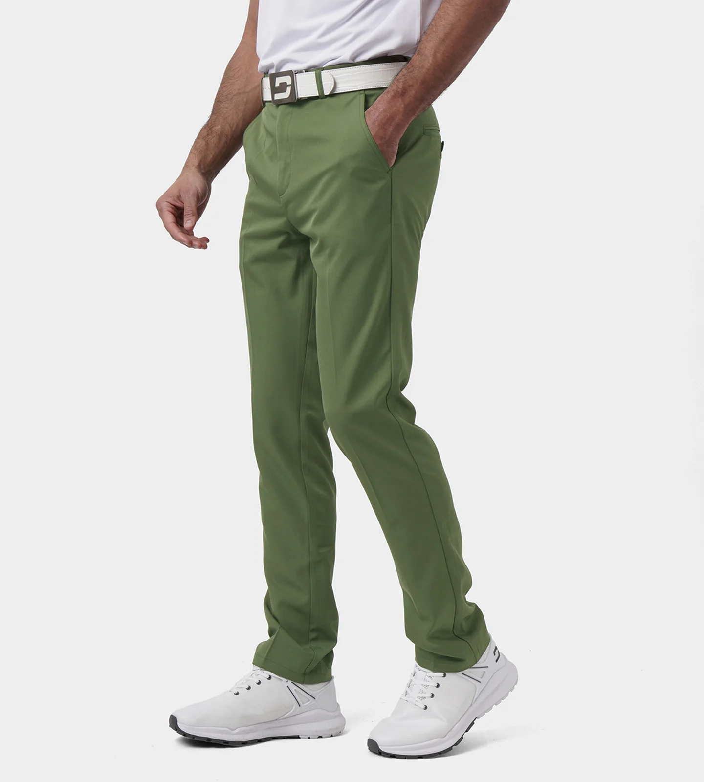MEN'S CLIMA GOLF TROUSERS - KHAKI - Image 4
