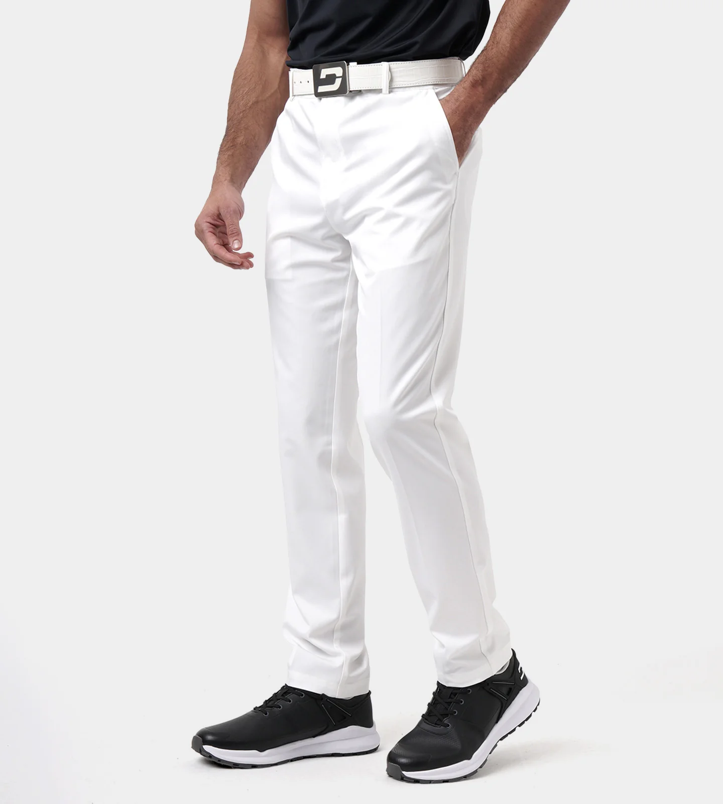 MEN'S CLIMA GOLF TROUSERS - WHITE - Image 4