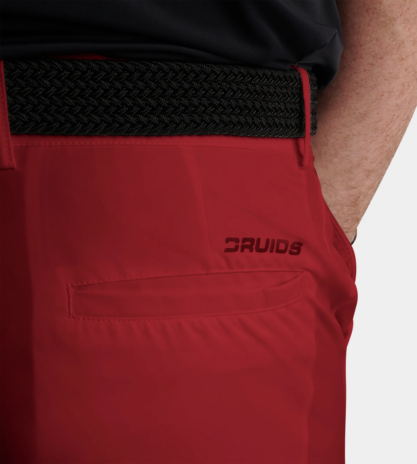 MEN'S GOLF JOGGERS - BURGUNDY - Image 11