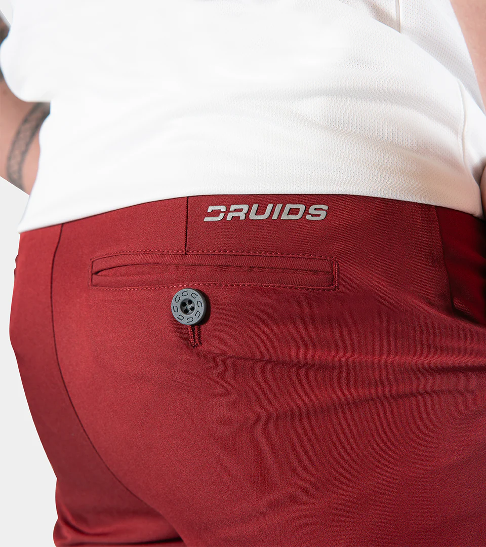 MEN'S GOLF JOGGERS - BURGUNDY - Image 6