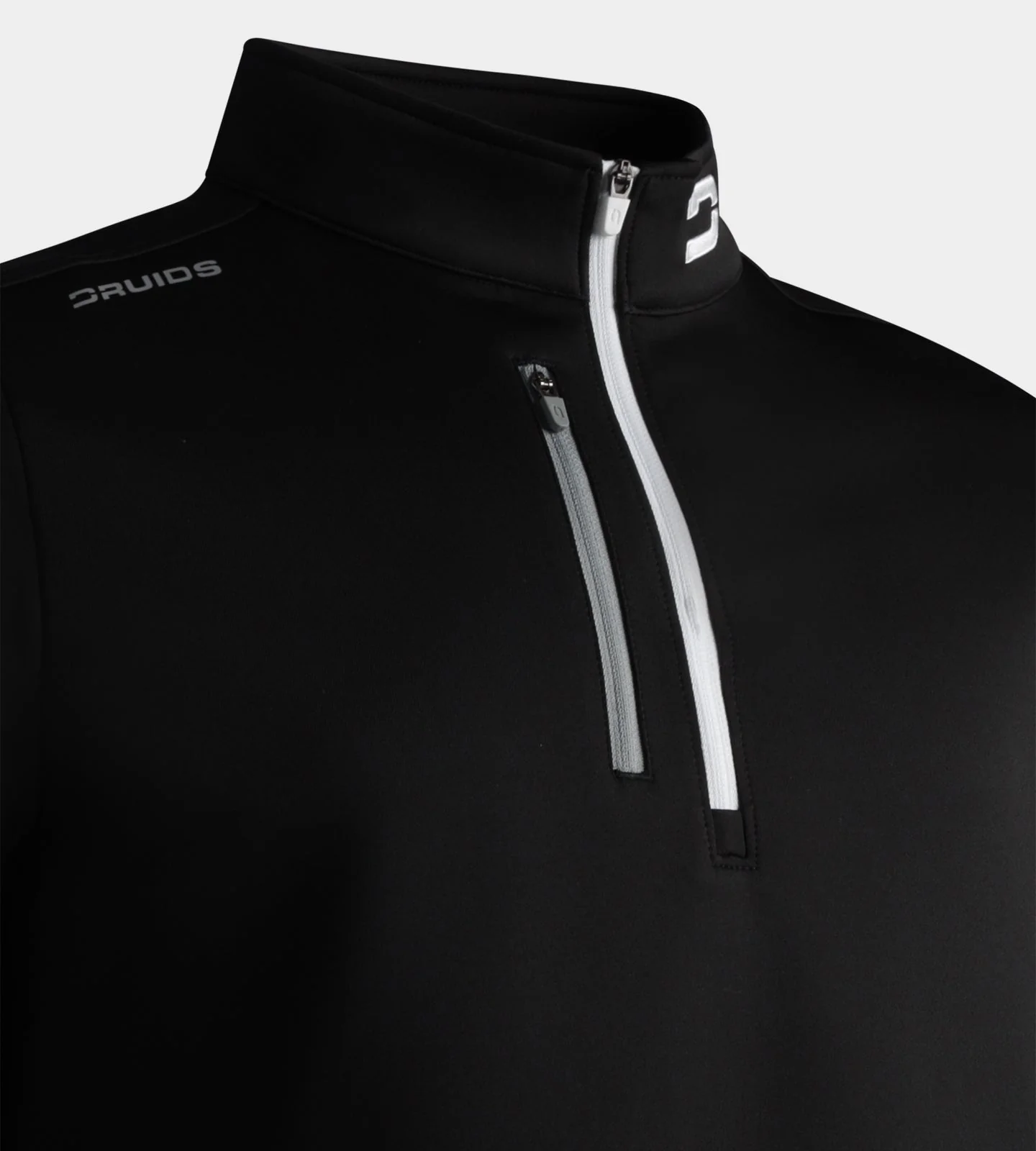 MEN'S ULTRA BLEND GOLF MIDLAYER 1/4 ZIP - BLACK - Image 5