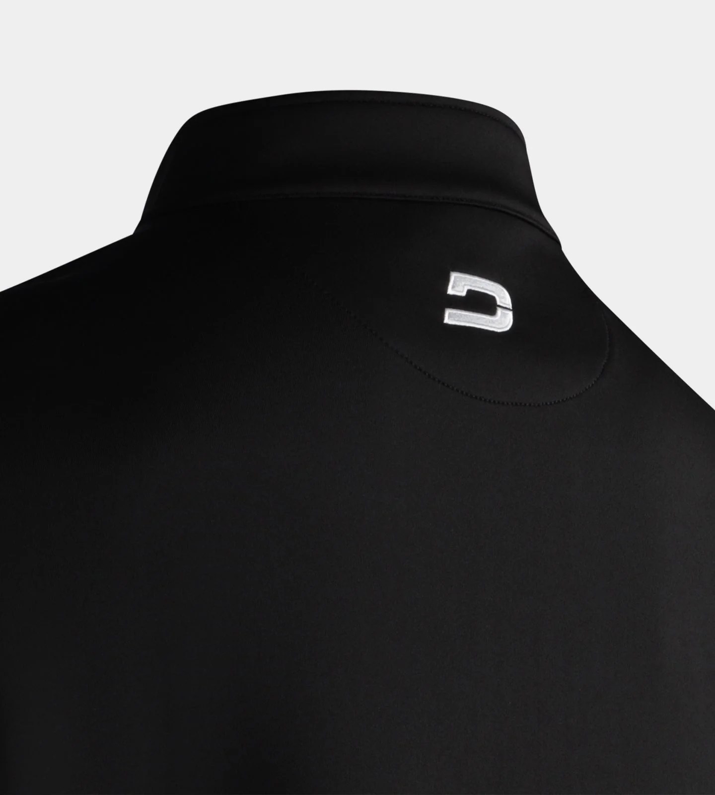 MEN'S ULTRA BLEND GOLF MIDLAYER 1/4 ZIP - BLACK - Image 6