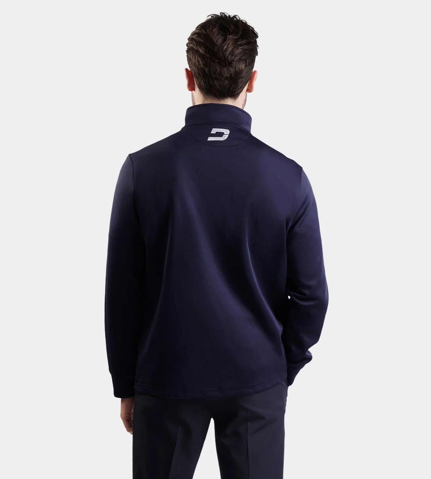 MEN'S ULTRA BLEND GOLF MIDLAYER 1/4 ZIP - NAVY - Image 4