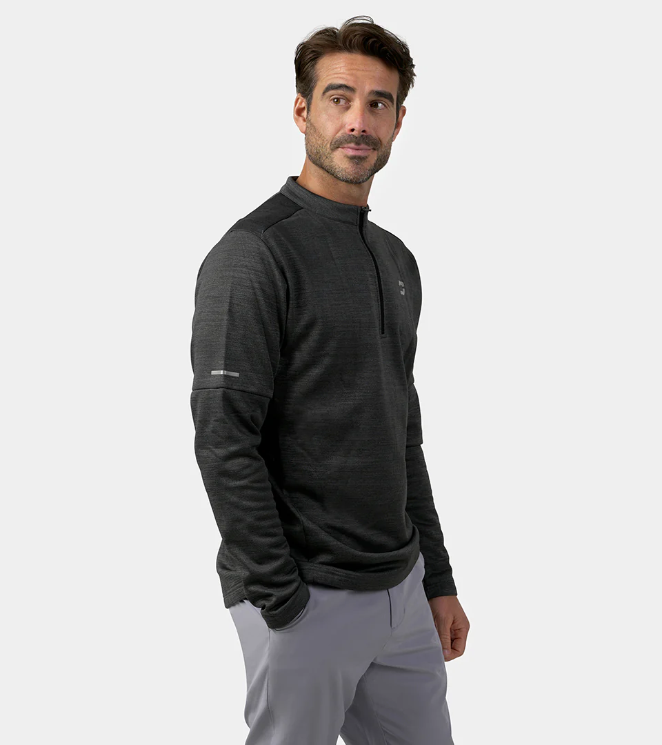 MENS ULTRA FIT MIDLAYER - BLACK FLEK - Image 4