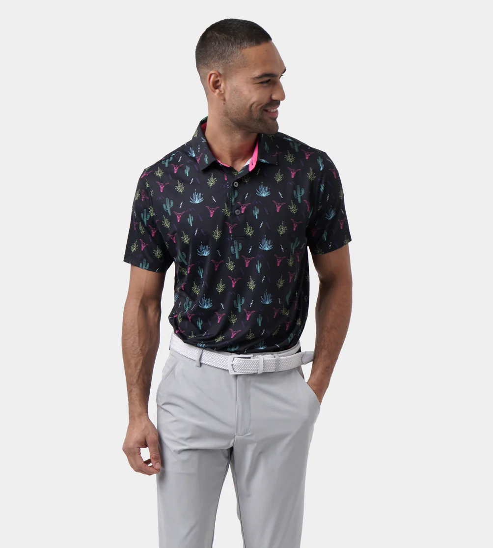 NEON DESERT POLO - BLACK - Image 3
