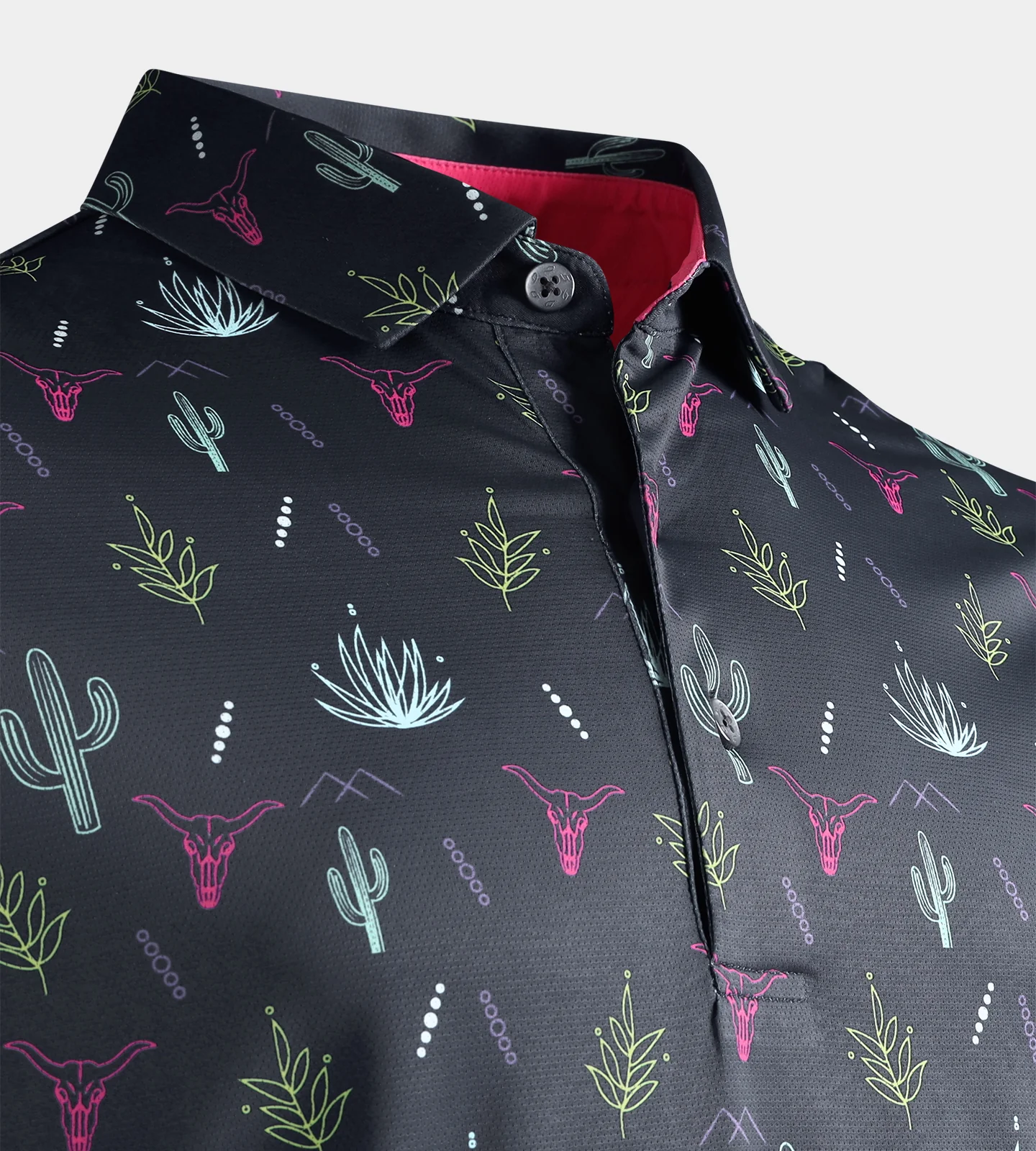 NEON DESERT POLO - BLACK - Image 6
