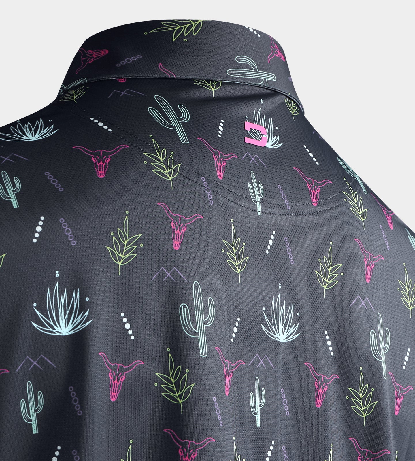 NEON DESERT POLO - BLACK - Image 7