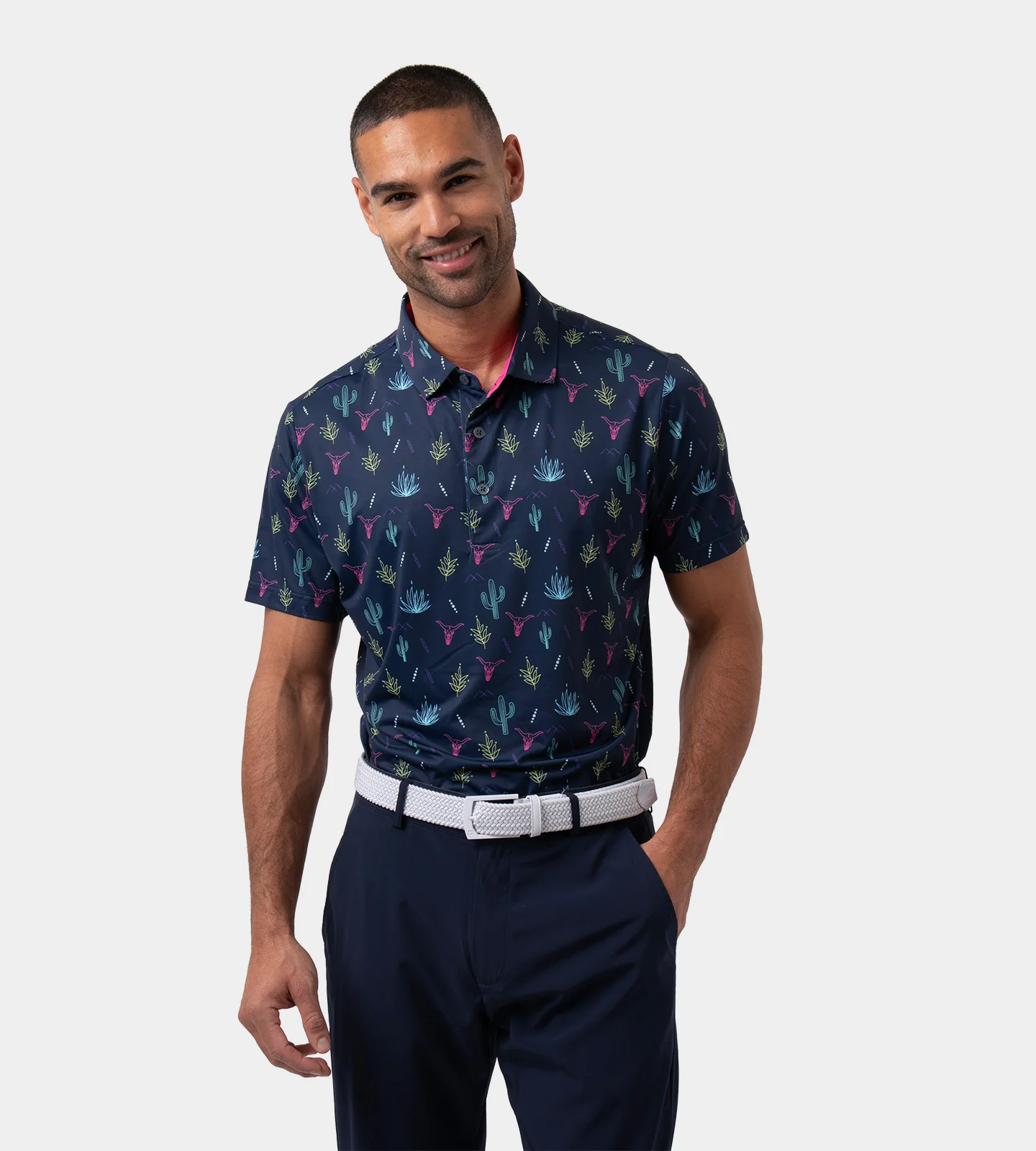 NEON DESERT POLO - NAVY - Image 3