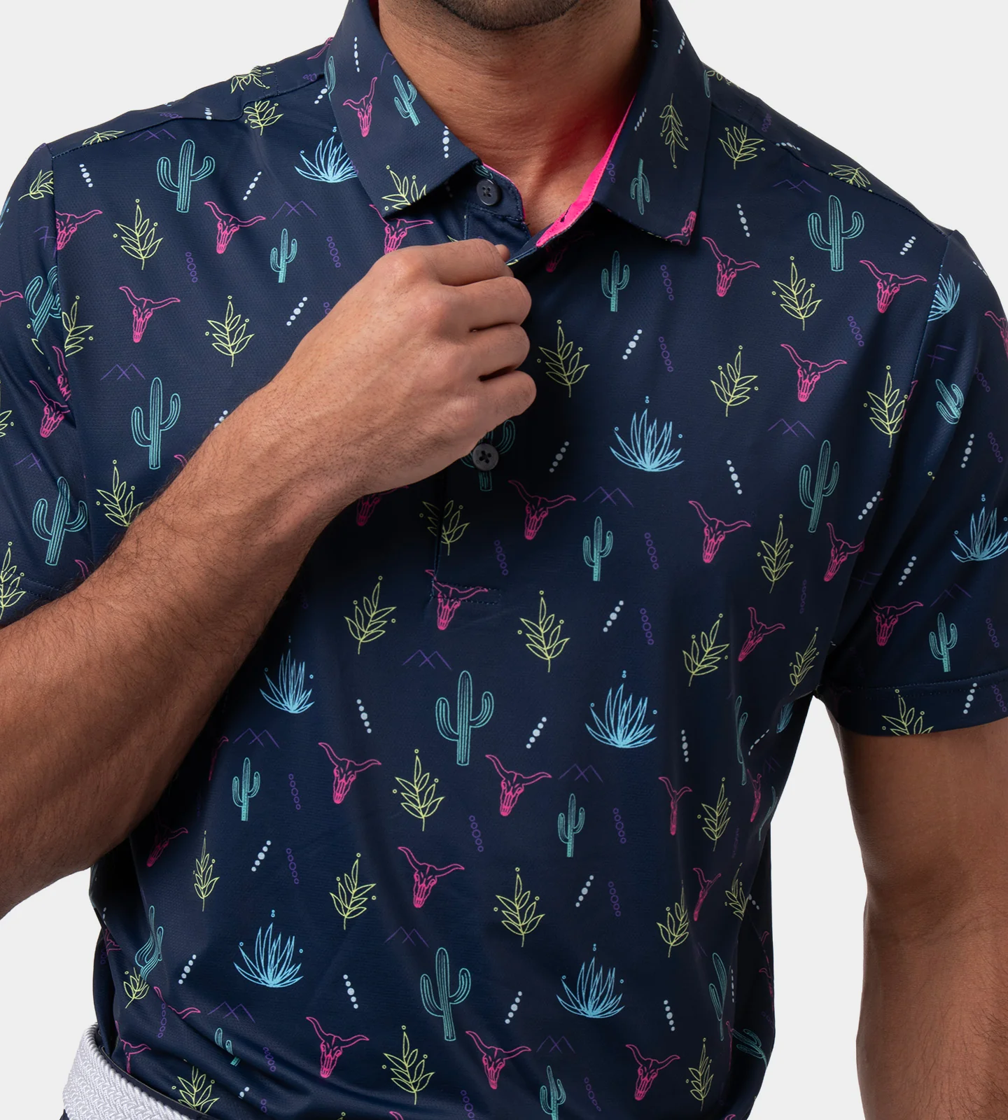 NEON DESERT POLO - NAVY - Image 5