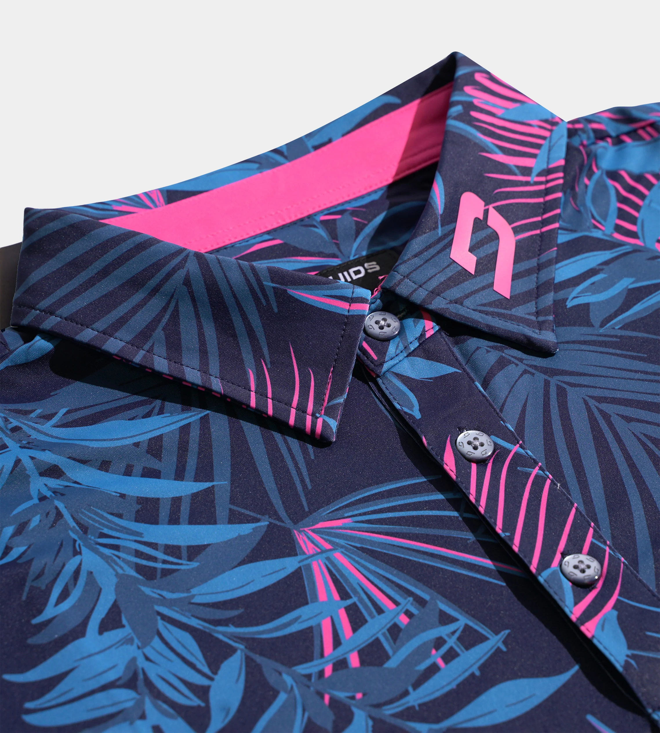 NEON TROPIC POLO - NAVY - Image 3