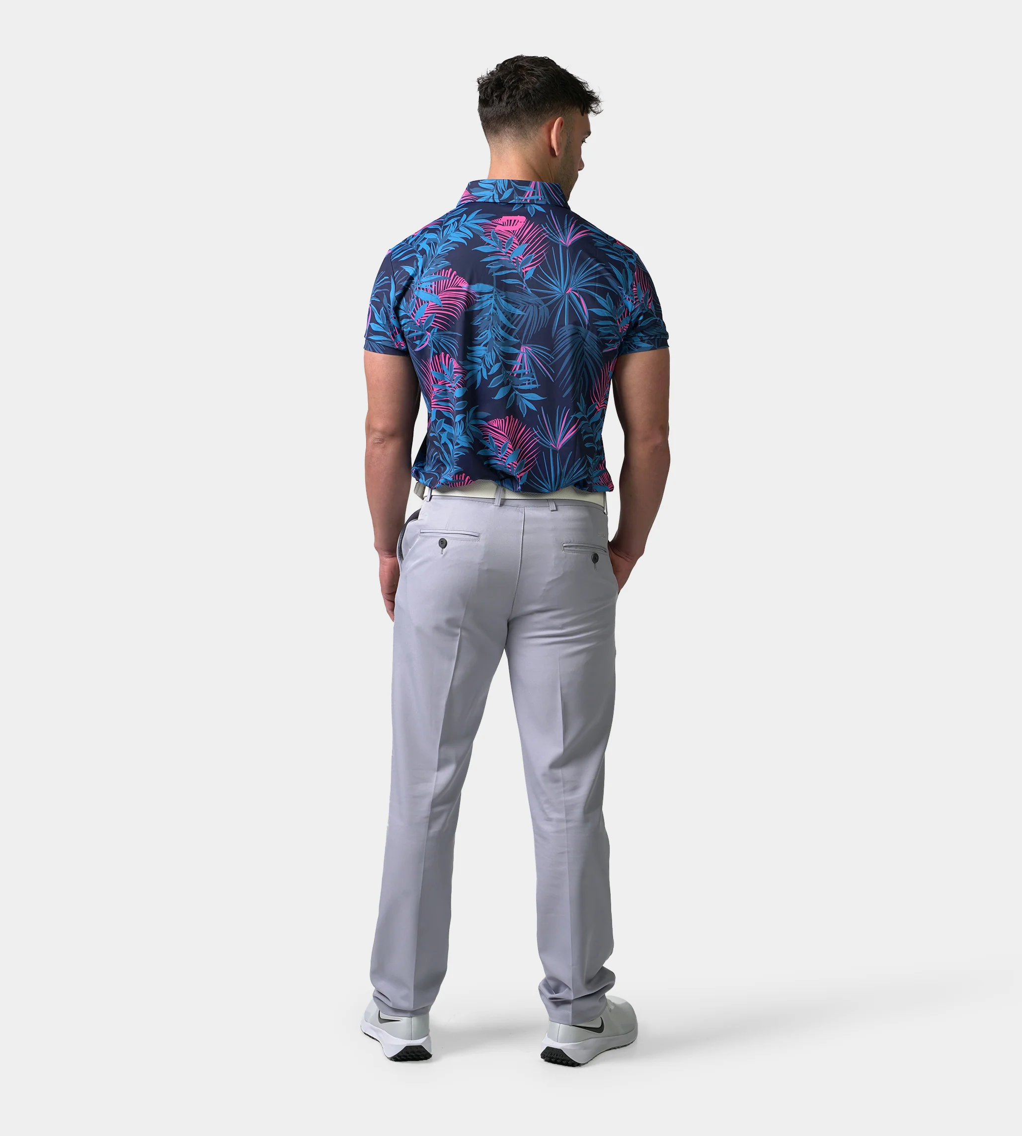 NEON TROPIC POLO - NAVY - Image 4