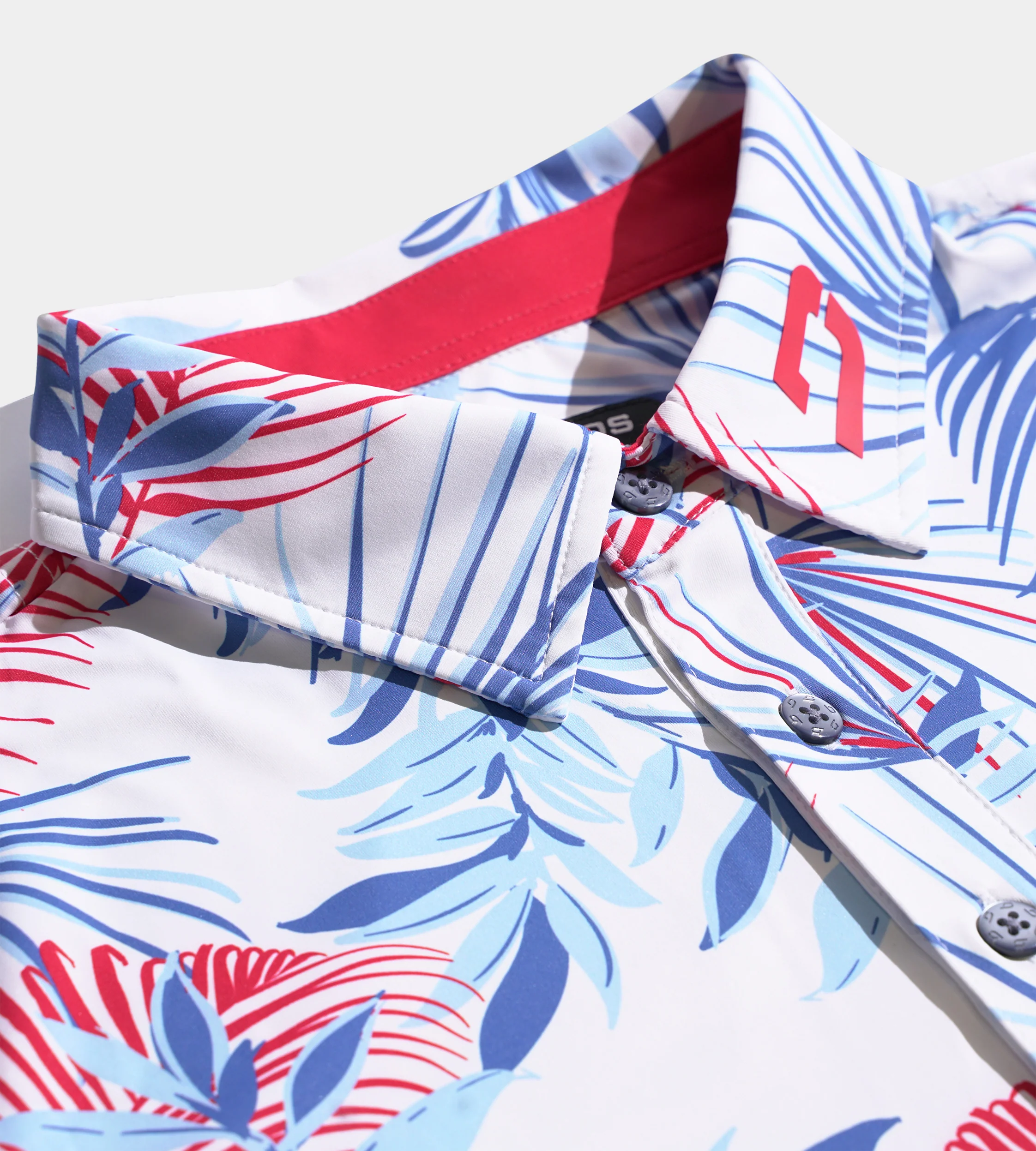 NEON TROPIC POLO - WHITE - Image 3