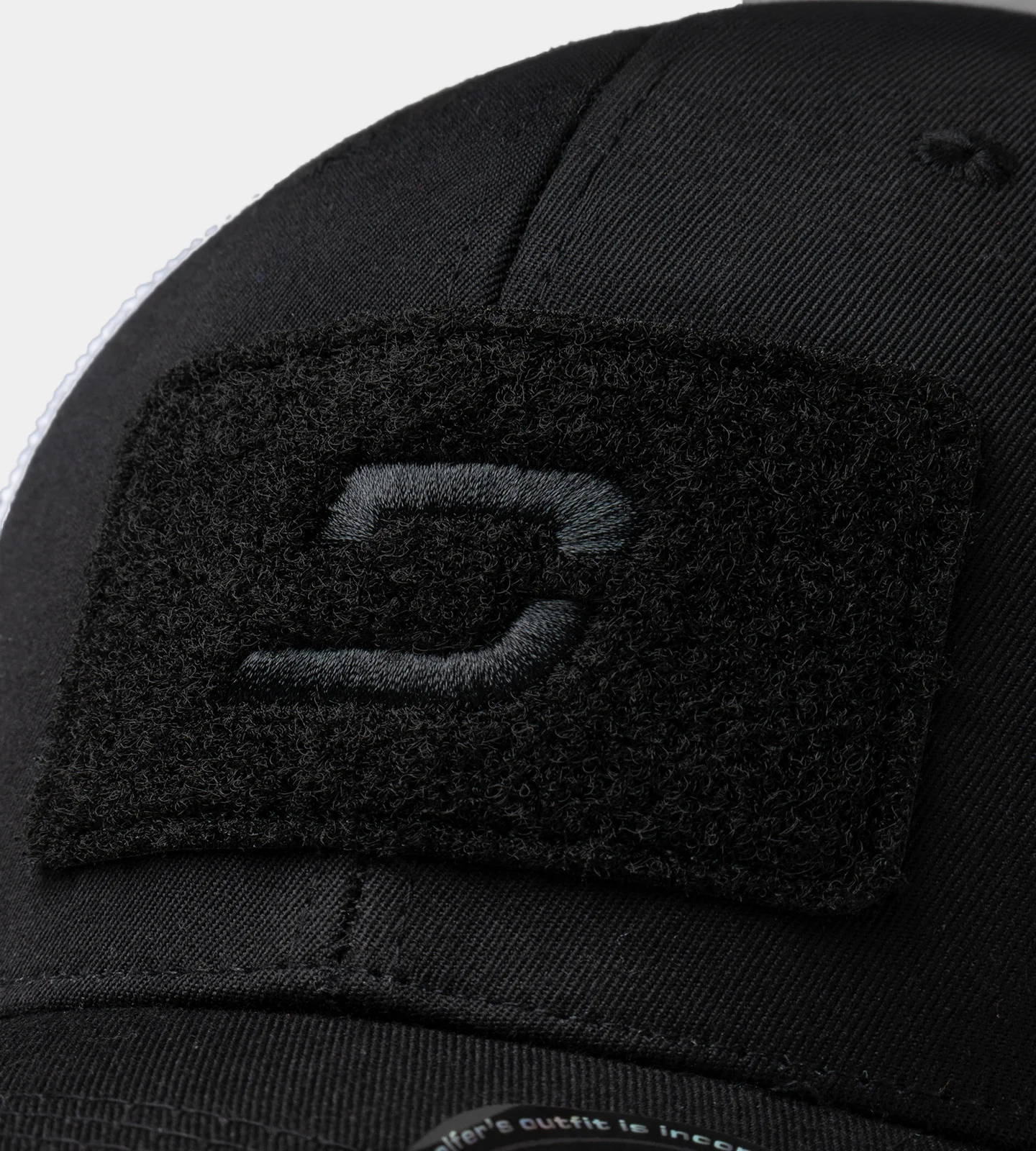 OAK VELCRO CAP - BLACK/ WHITE - Image 4